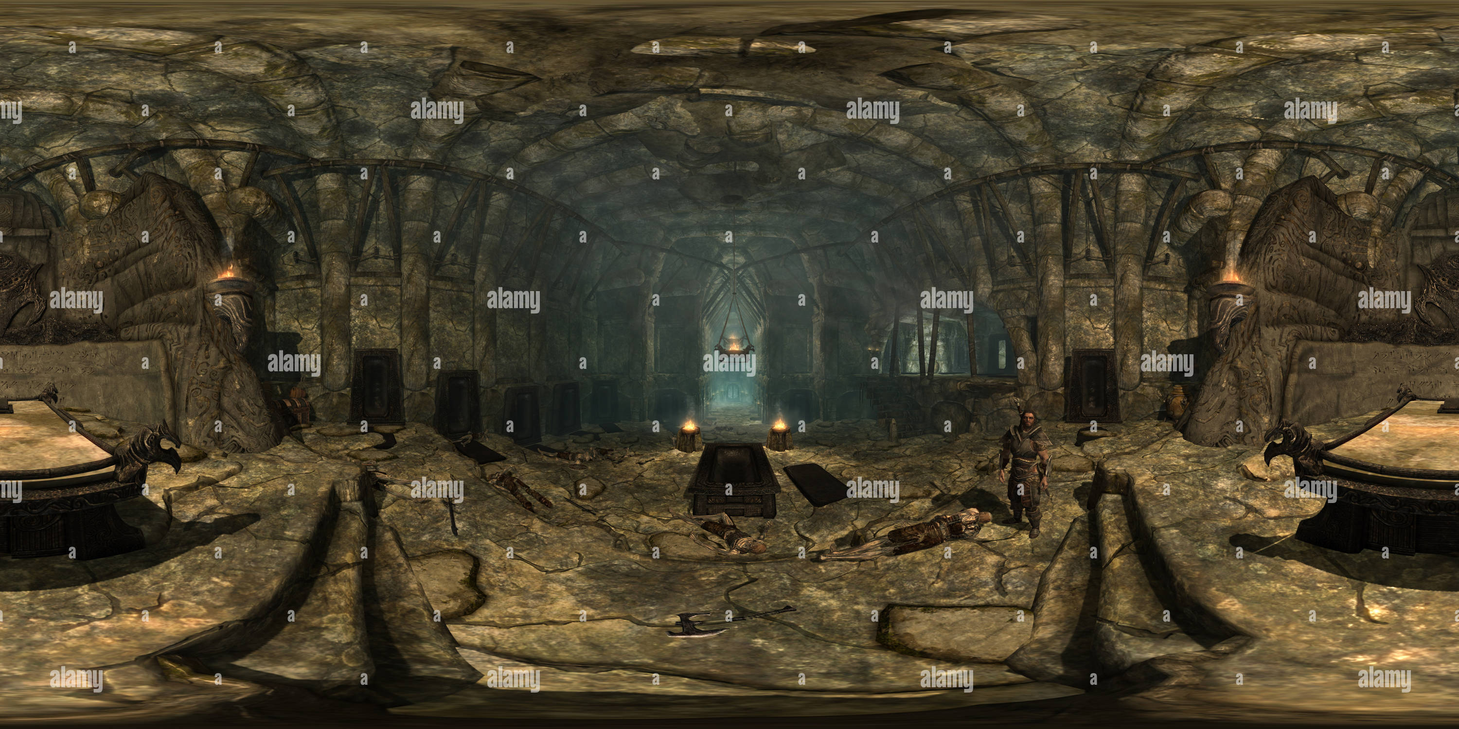 Vue panoramique à 360° de Dustman's Crypt - The Elder Scrolls V : Skyrim