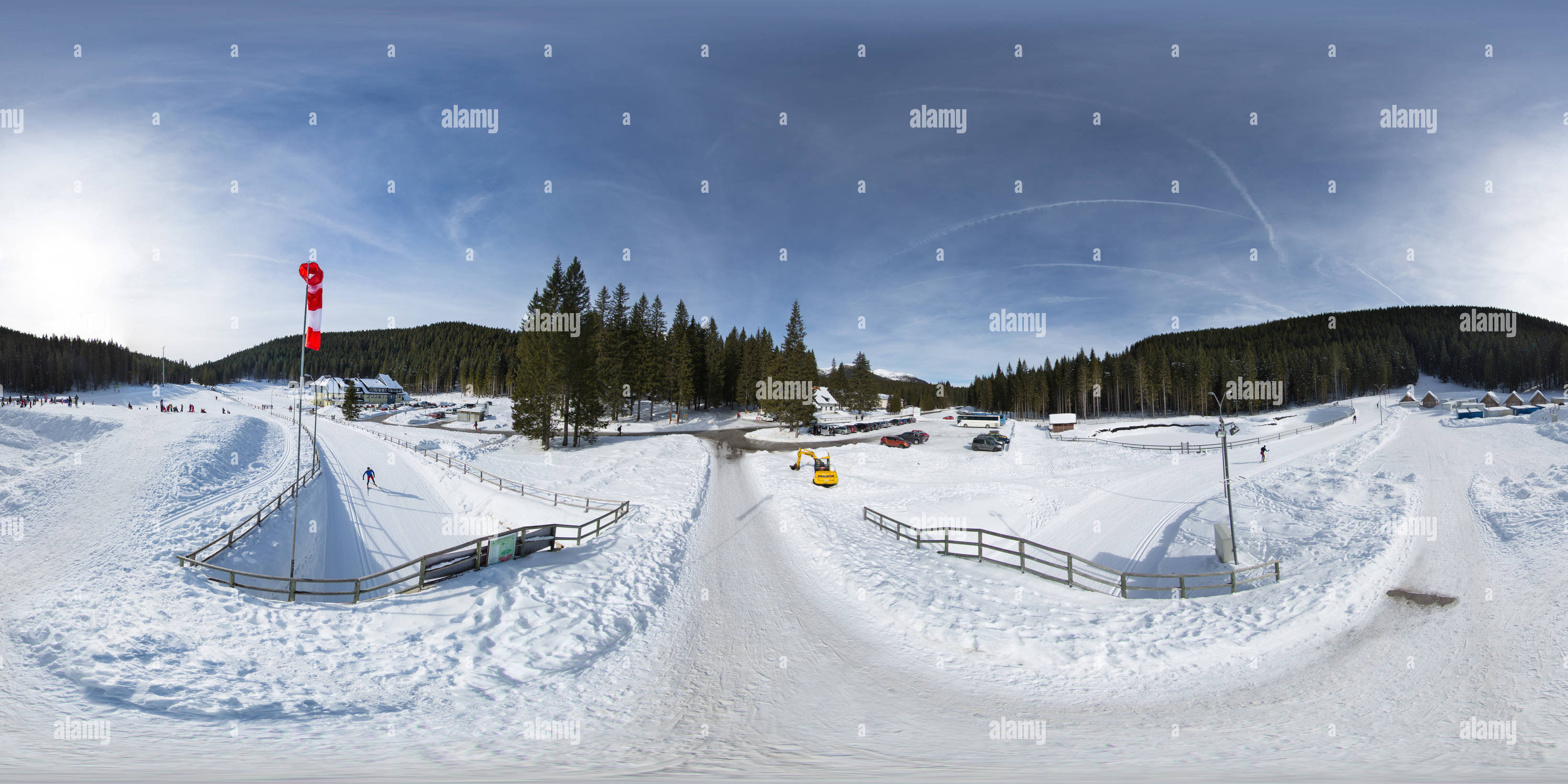 Vue panoramique à 360° de Rudno polje sur Pokljuka