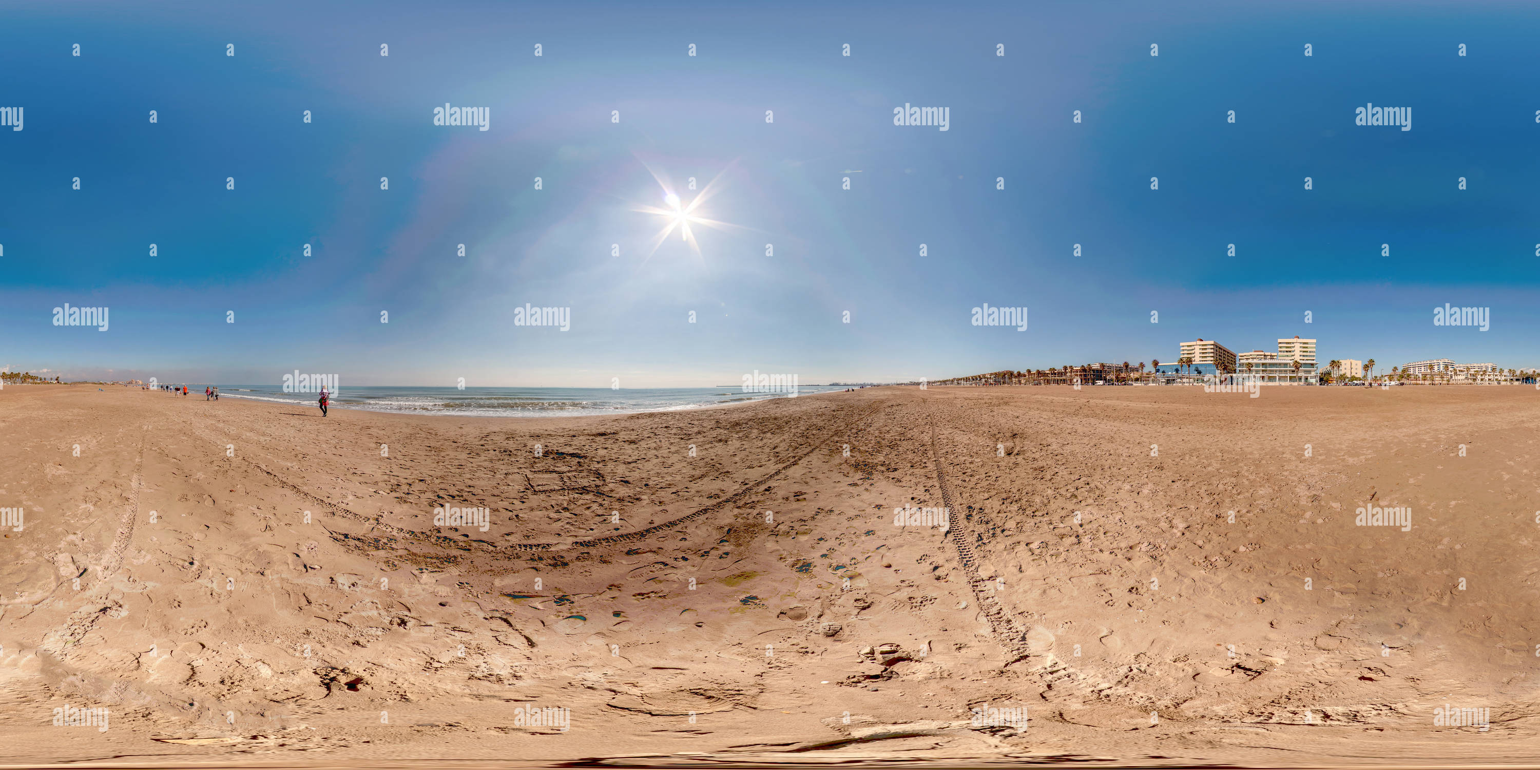 Vue panoramique à 360° de Plage de Patacona, Valence