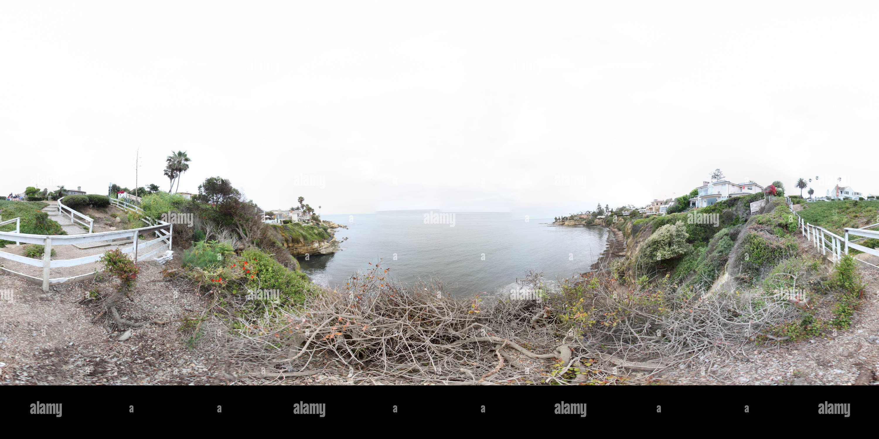 Vue panoramique à 360° de Lookout près de LaJolla, Californie Vue panoramique à 360° de Lookout près de LaJolla, Californie