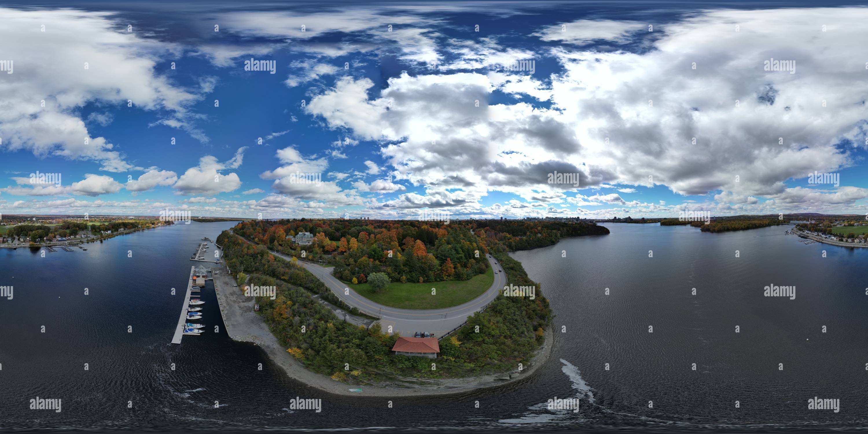 Vue panoramique à 360° de Photo d'automne de Rockliffe Park