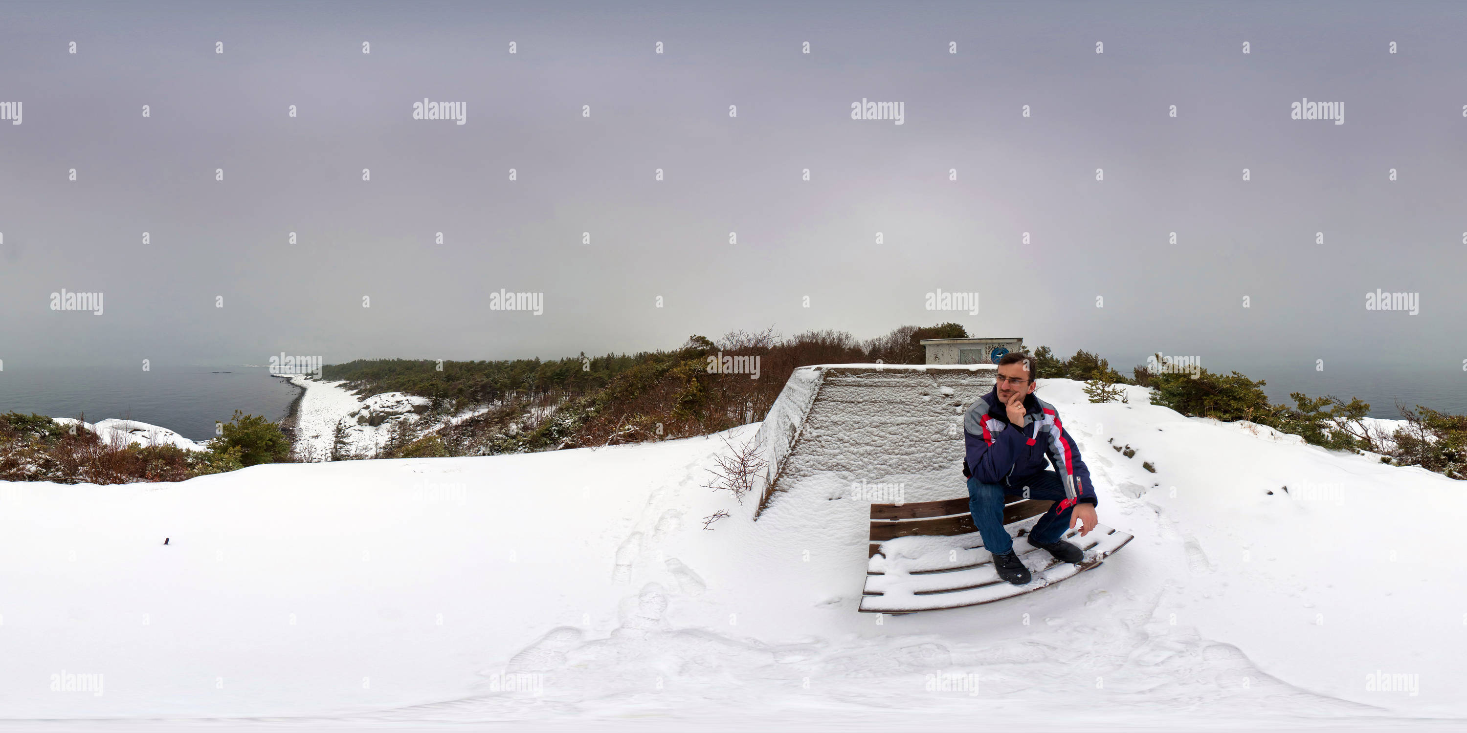 Vue panoramique à 360° de Sur le point de vue, Hove