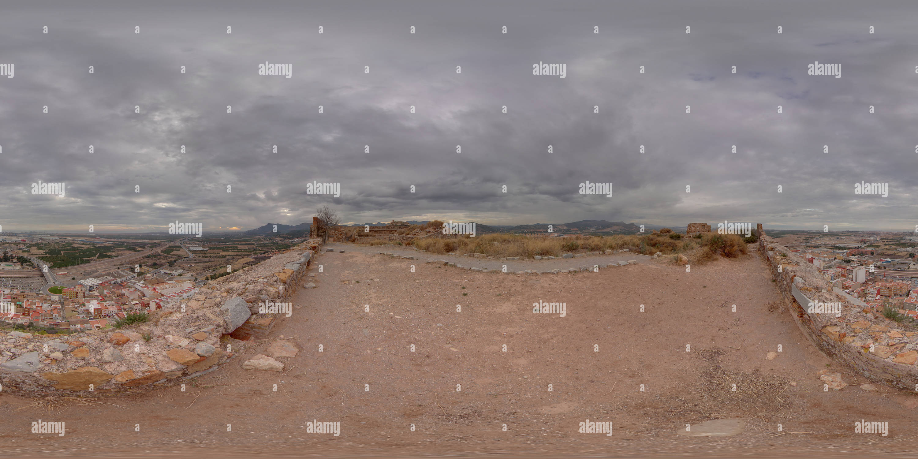 Vue panoramique à 360° de Château de Sagunto - Castillo de Sagunto