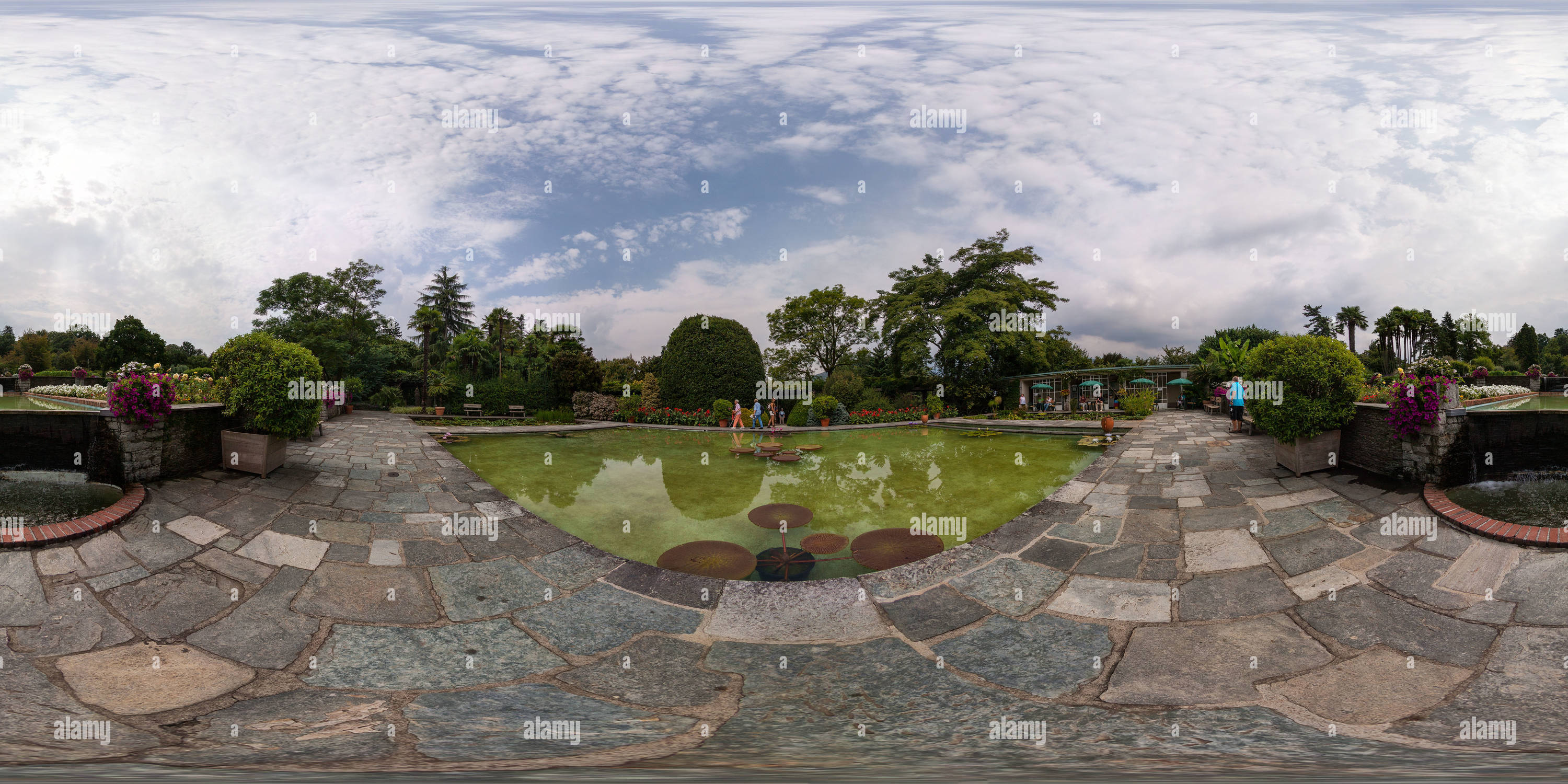 Vue panoramique à 360° de Jardins en terrasses à Villa Taranto