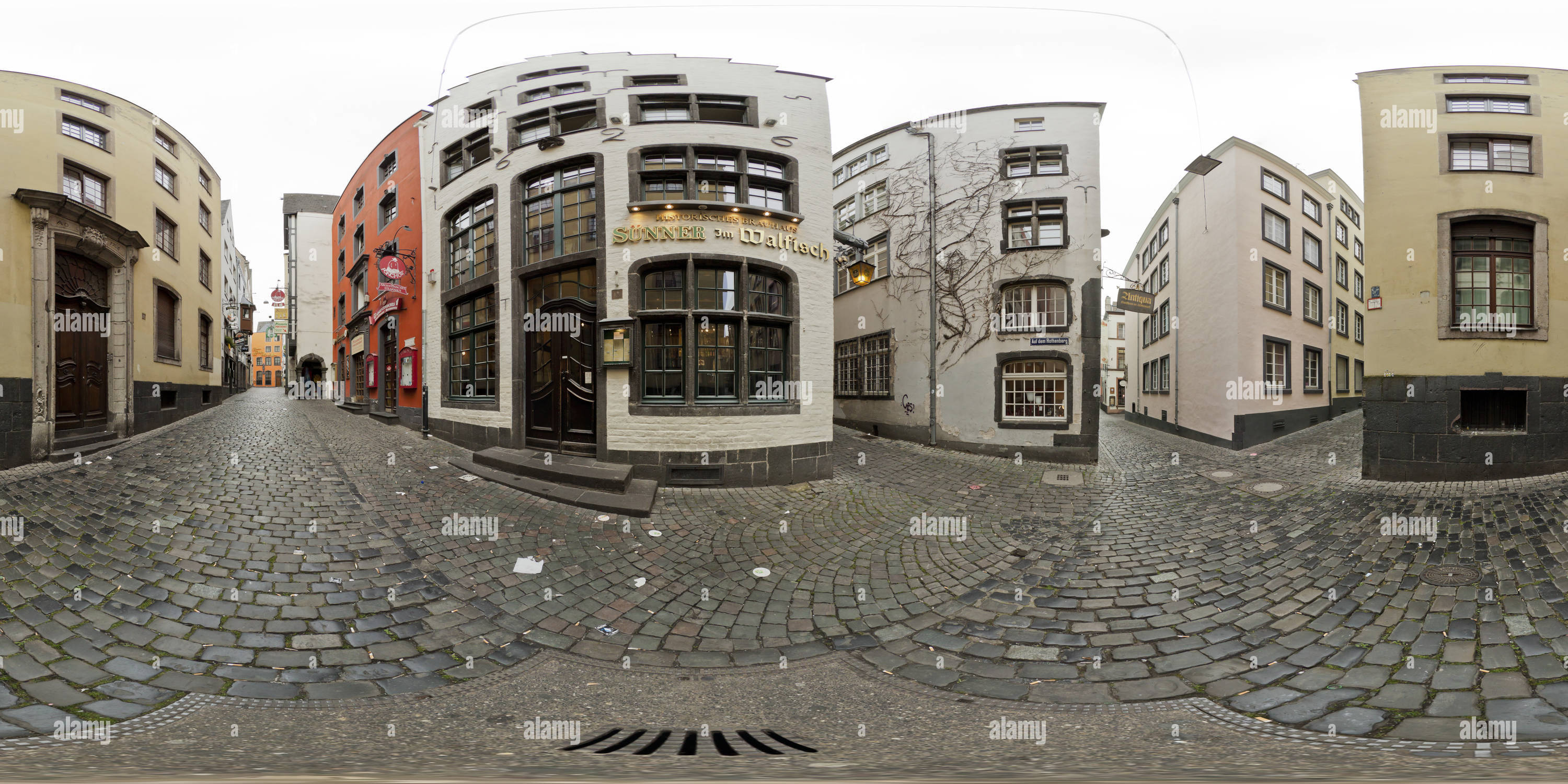 Vue panoramique à 360° de La vieille ville de Cologne