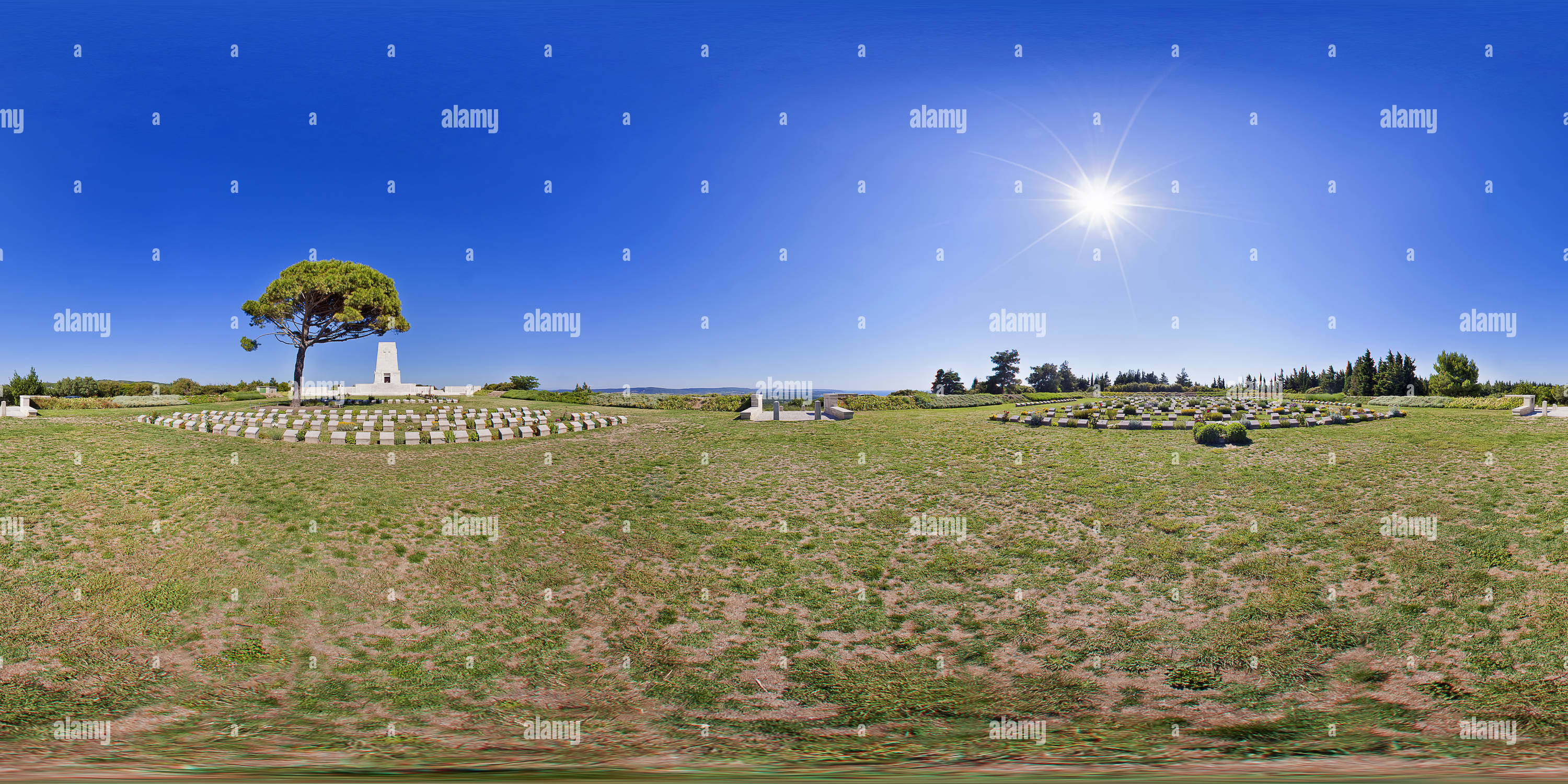 Vue panoramique à 360° de Cimetière de Lone Pine
