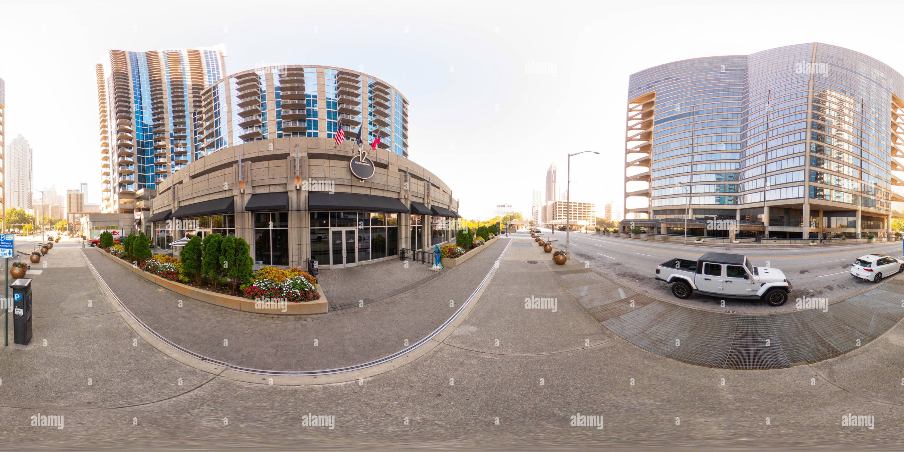 Vue panoramique à 360° de Atlanta, GA, États-Unis - 8 septembre 2023 : 360 photo Twelve Downtown 12 Autograph Collection