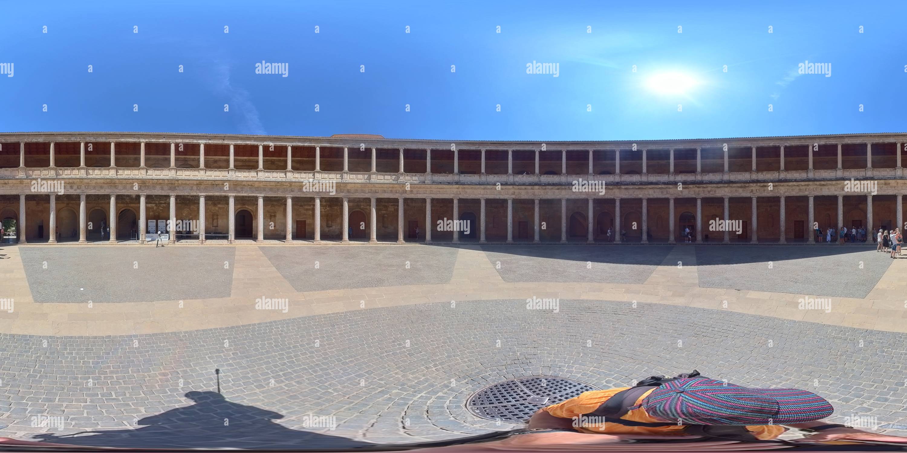 Vue panoramique à 360° de Palais Charles Quint, Grenade