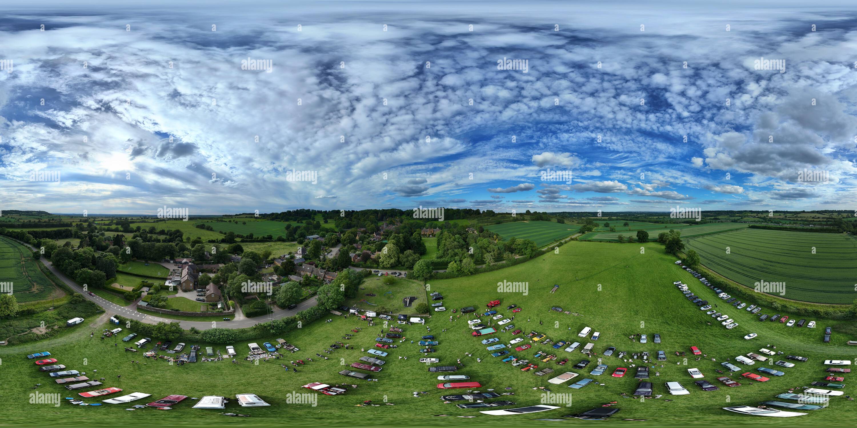 Vue panoramique à 360° de Avon Dassett Classic car and Bike Meet