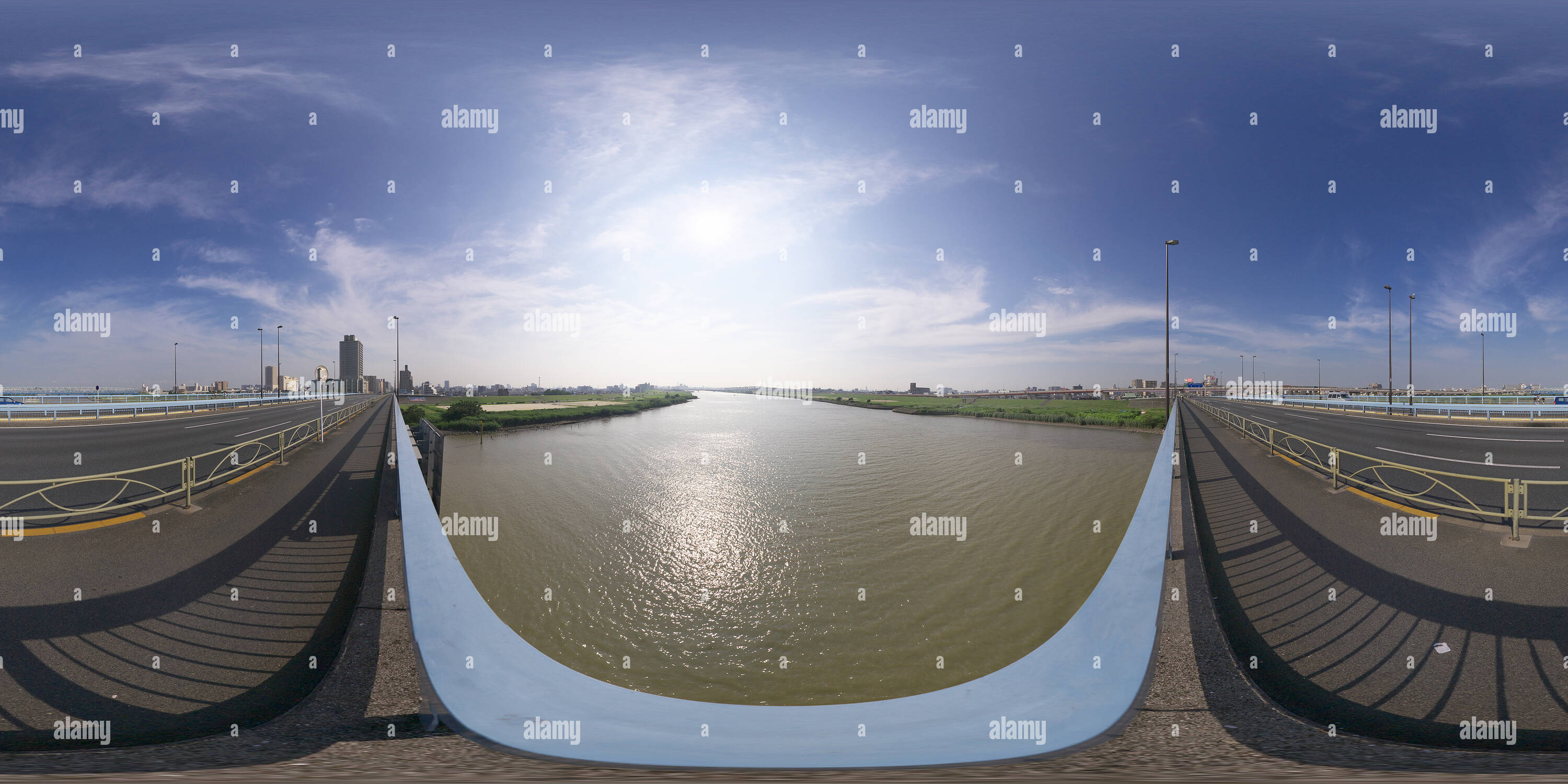 Vue panoramique à 360° de Senju-shin bridge