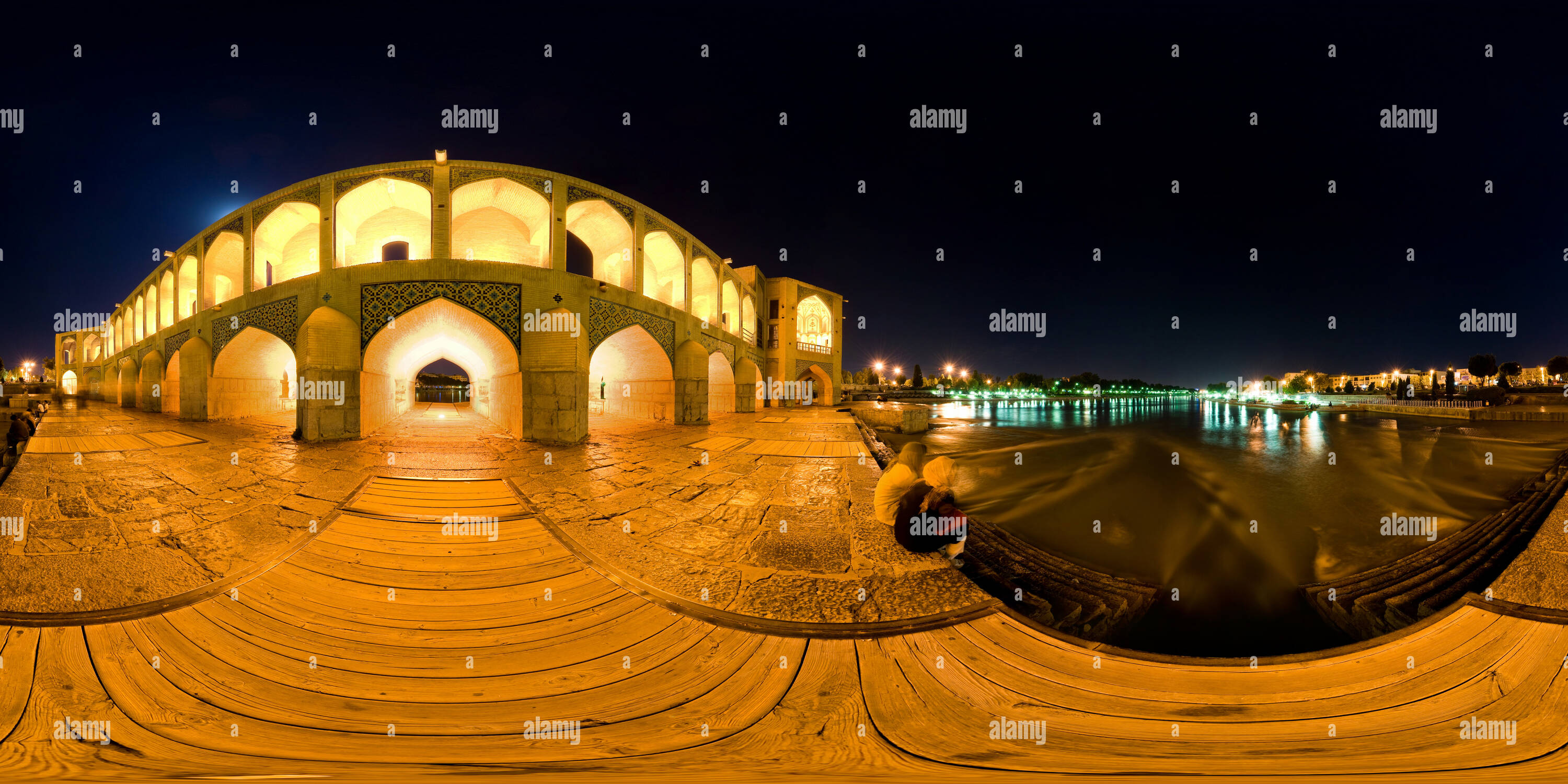 Vue panoramique à 360° de Pont Khajou