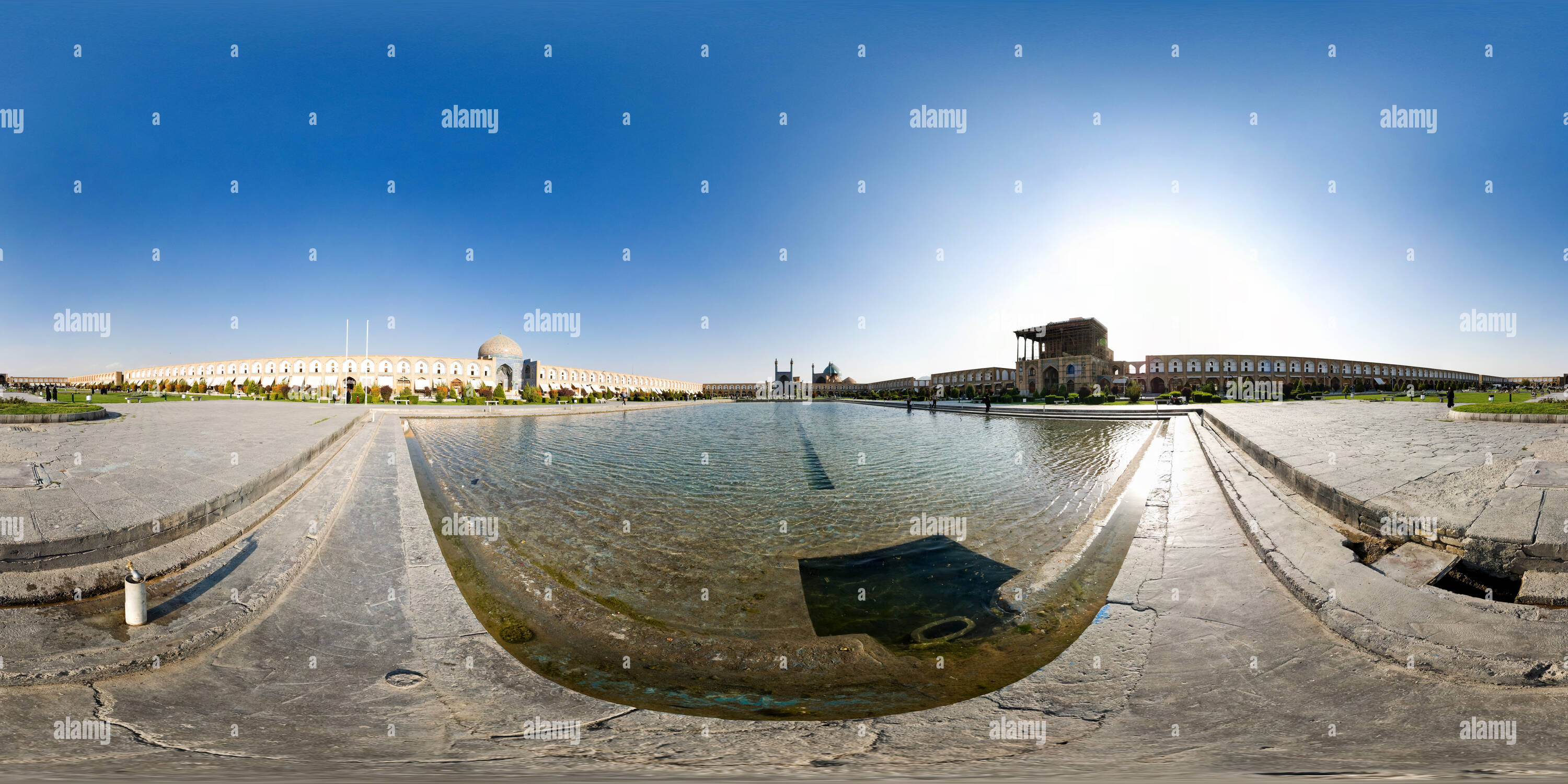 Vue panoramique à 360° de Naqshe Jahan Square