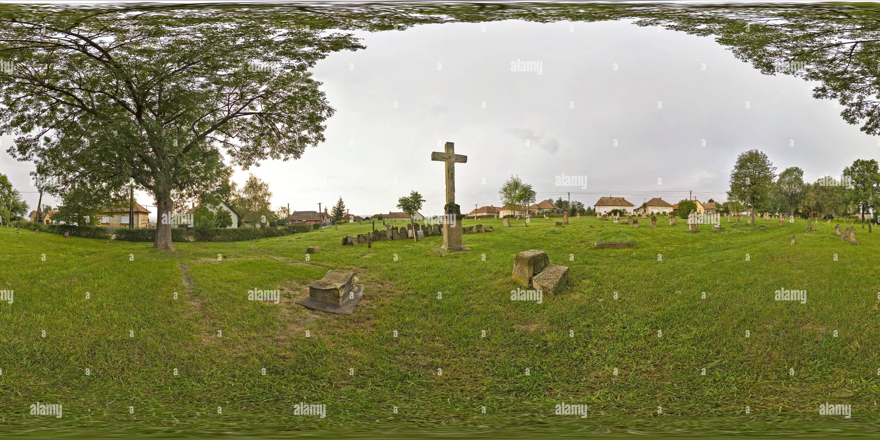 Vue panoramique à 360° de Vieux cimetière catholique