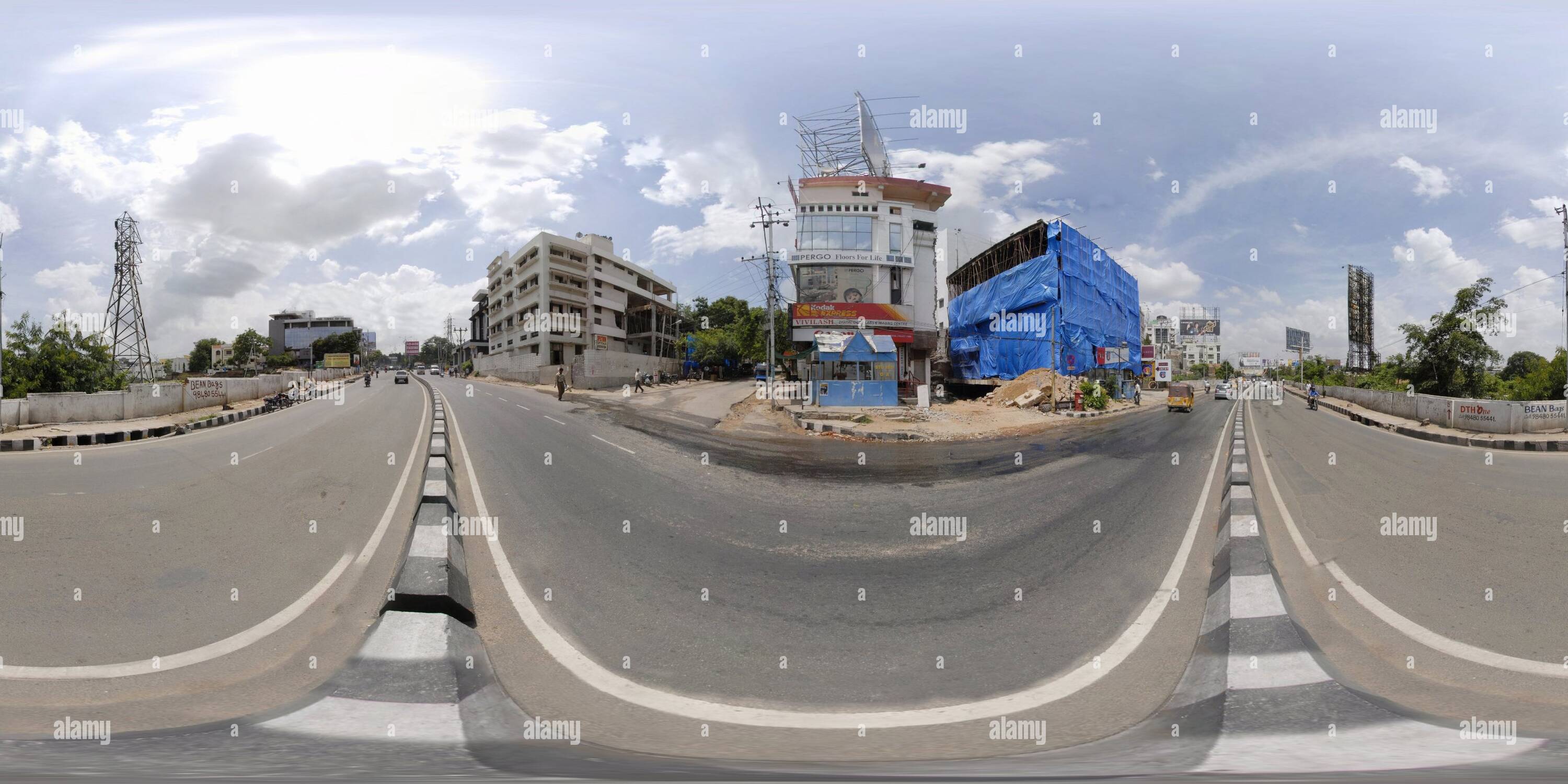 Vue panoramique à 360° de L'Andhra Jothi Office