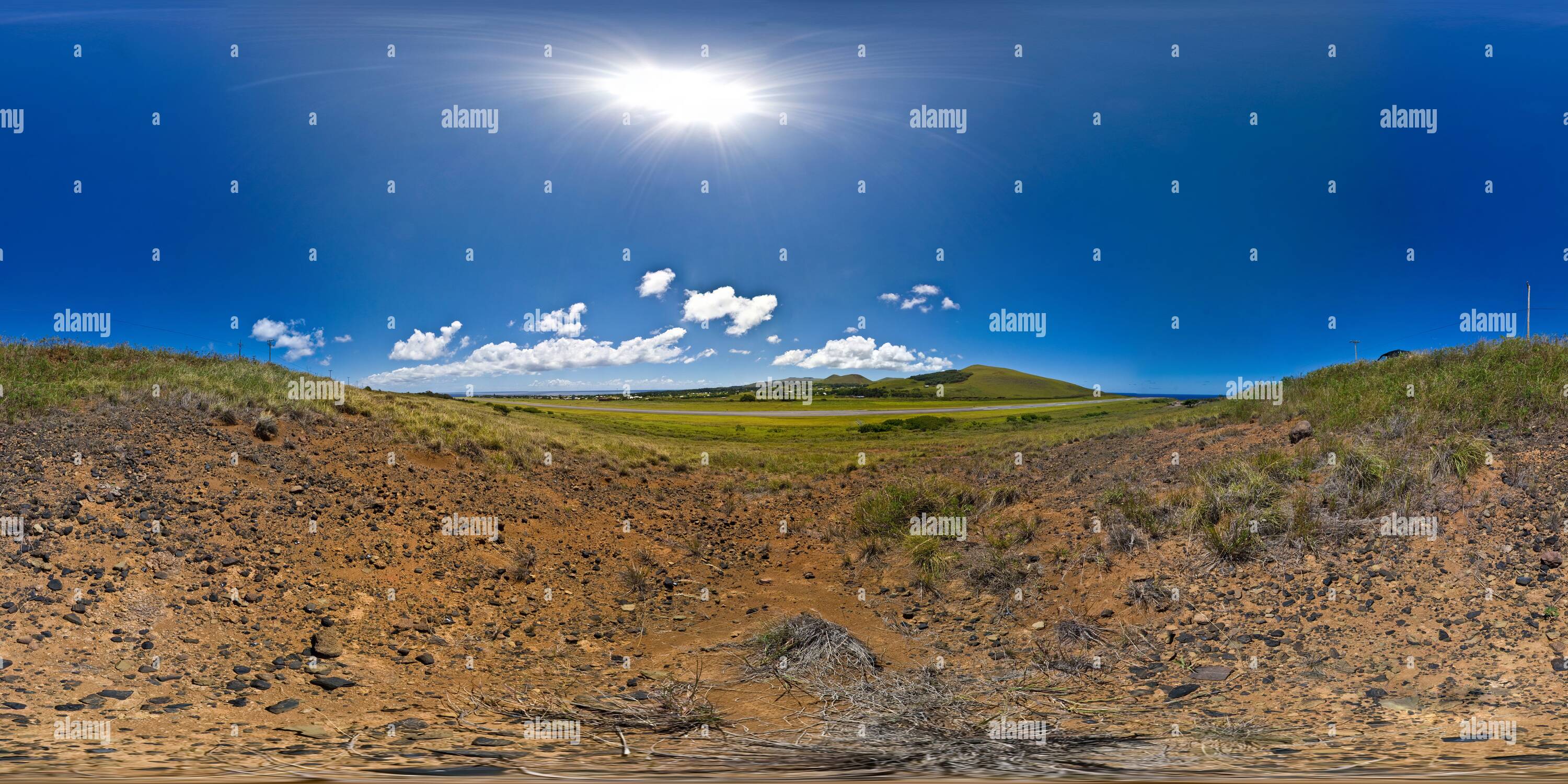 Vue panoramique à 360° de Piste Mataveri