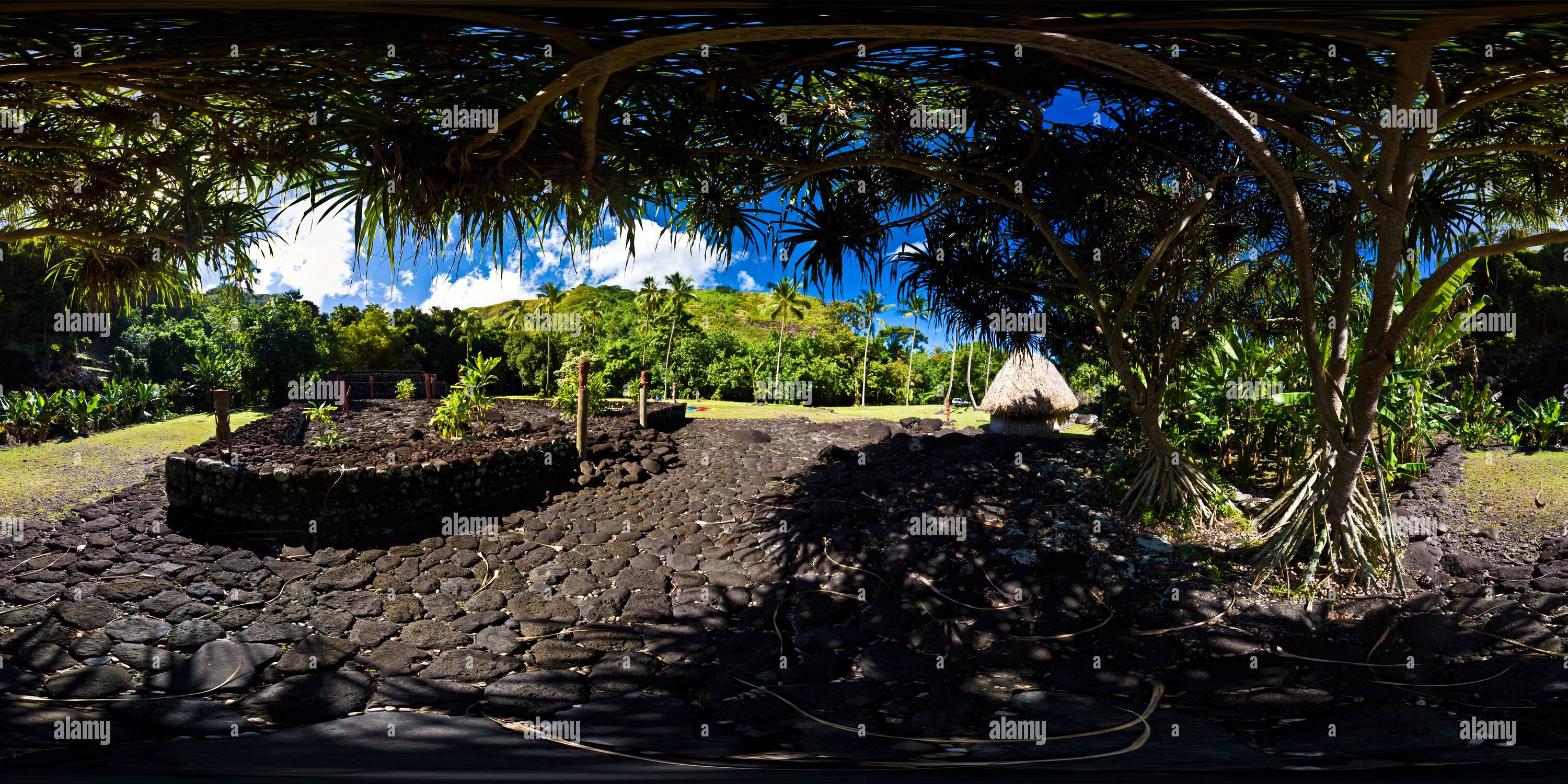 Vue panoramique à 360° de Marae Arahurahu (PK22)