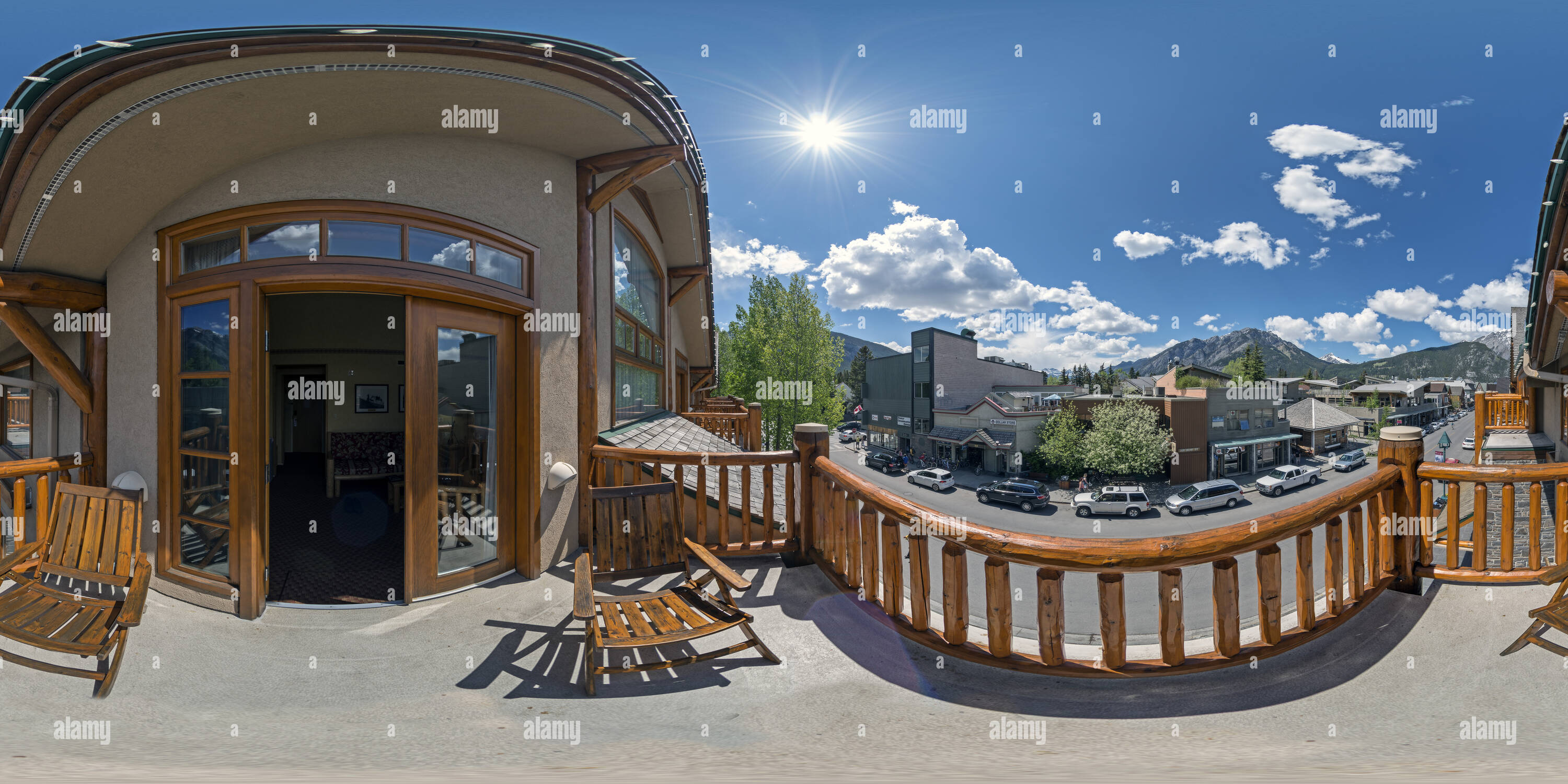 Vue panoramique à 360° de Brewster's Mountain Lodge Banff