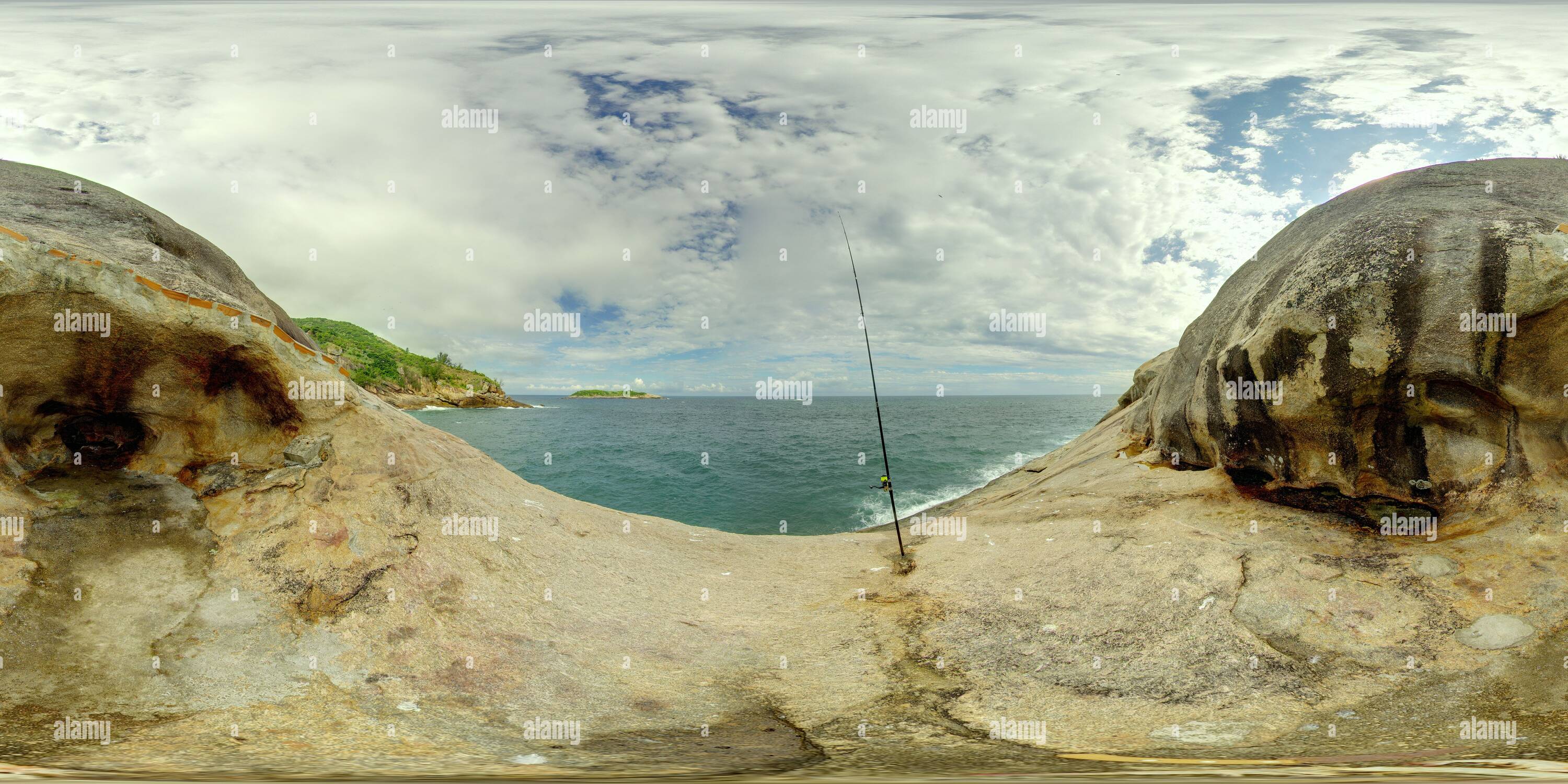 Vue panoramique à 360° de Pêche à la ligne à Barra de Guaratiba