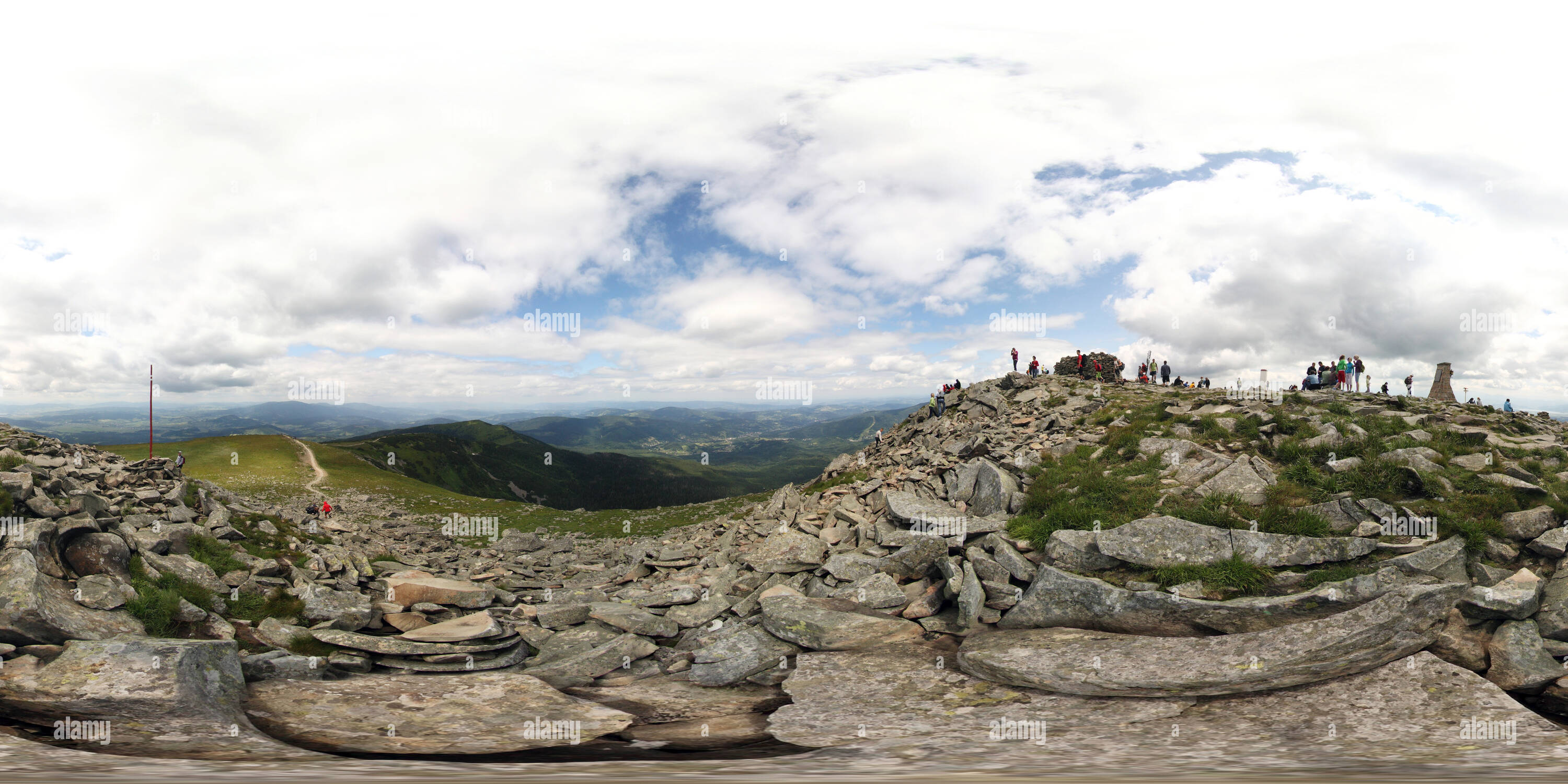 Vue panoramique à 360° de Babi hora(1725 m.n.m.) - vyhled