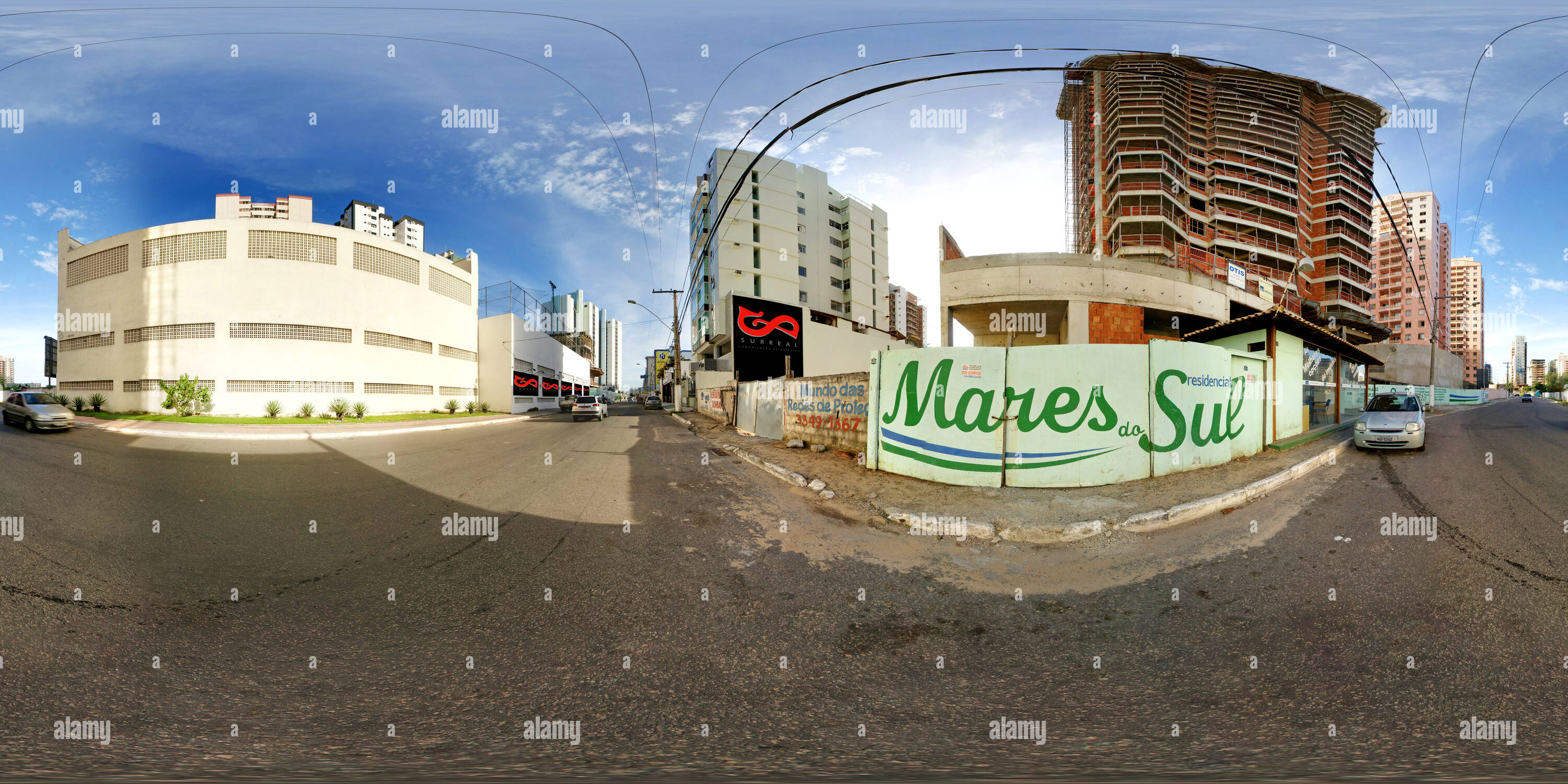 Vue panoramique à 360° de Edifício Lila na Avenida da Praia ao lado do do Caranguejo Assis