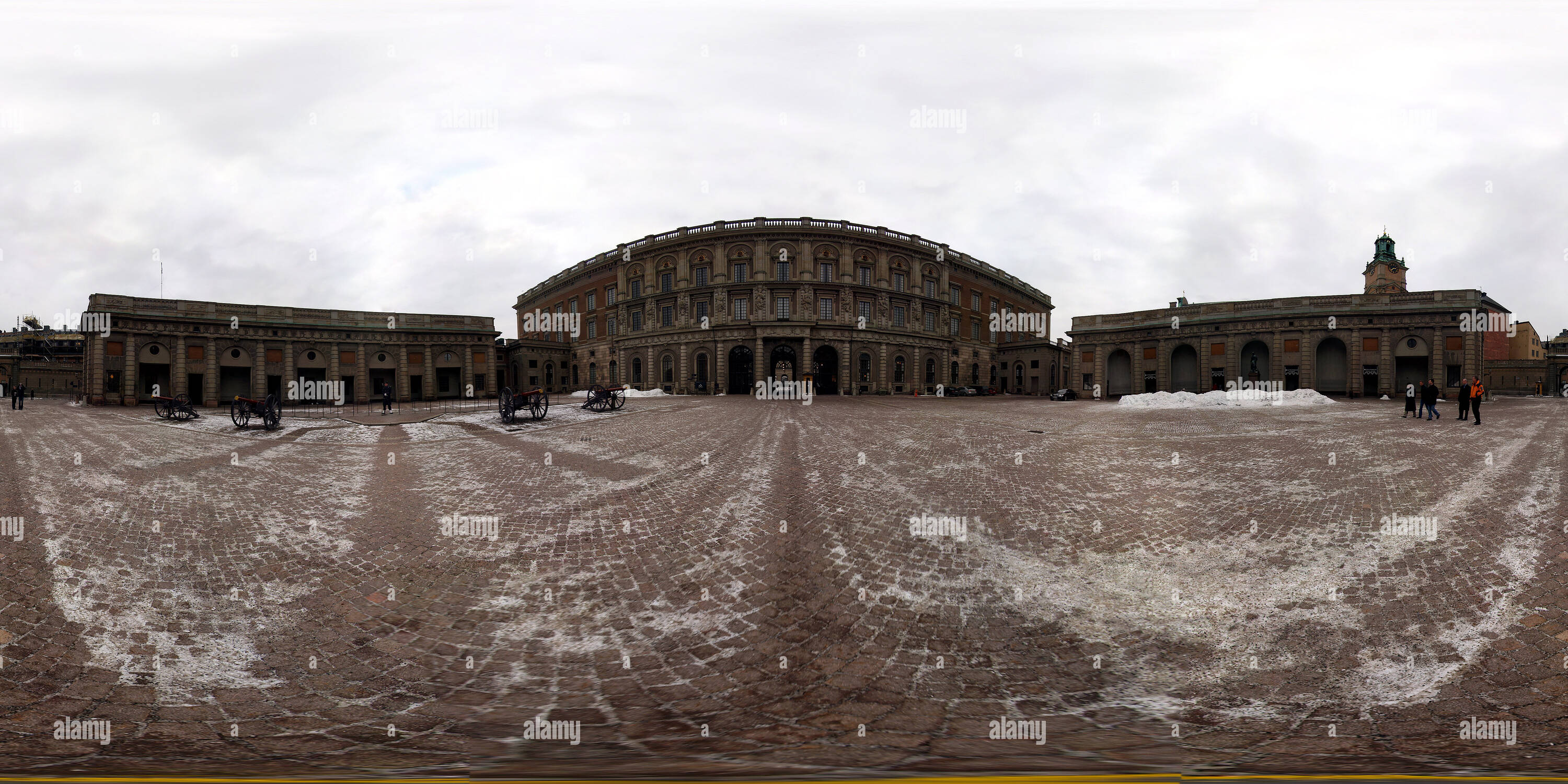 Vue panoramique à 360° de Palais Royal, Stockholm, Suède