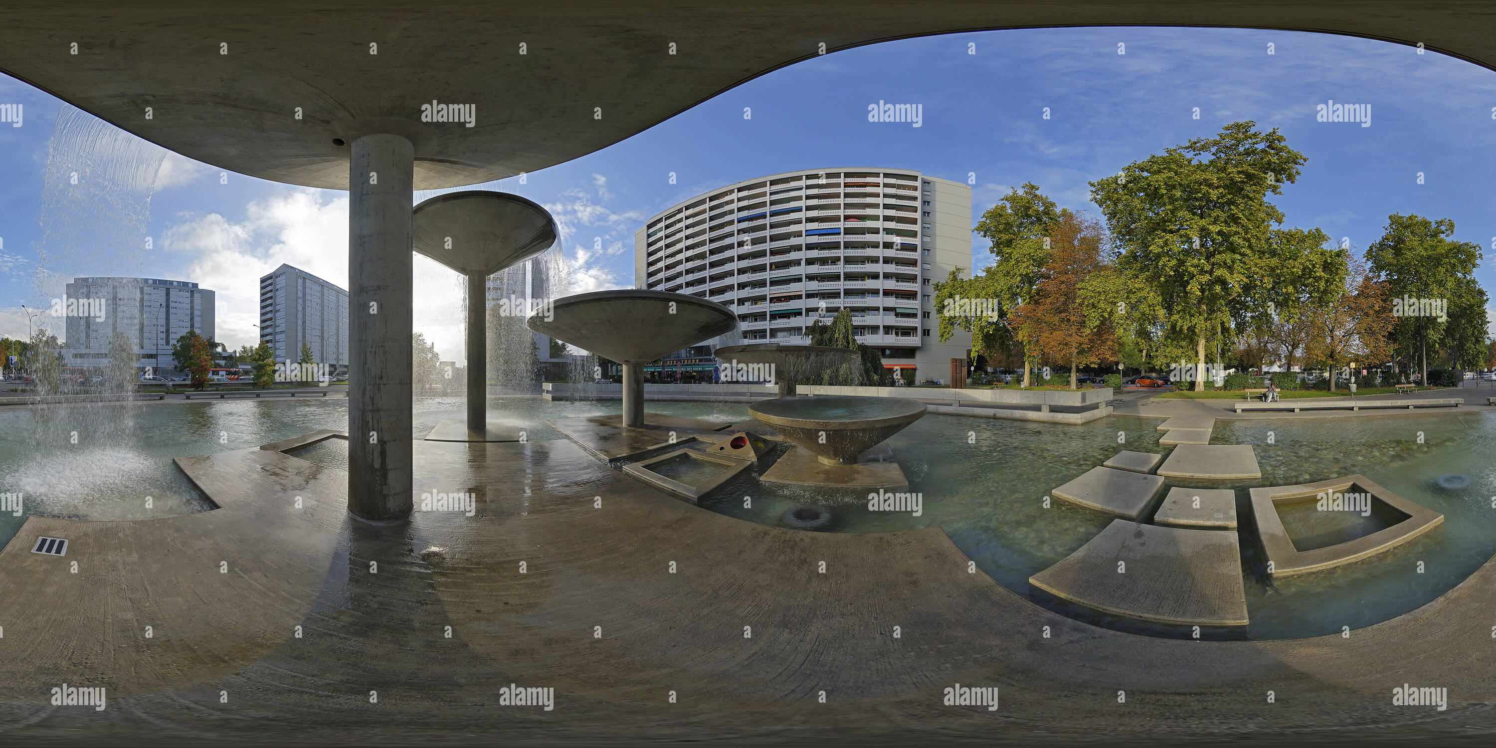 Vue à 360° de Fontaine à Carouge, Genève, Suisse - Alamy