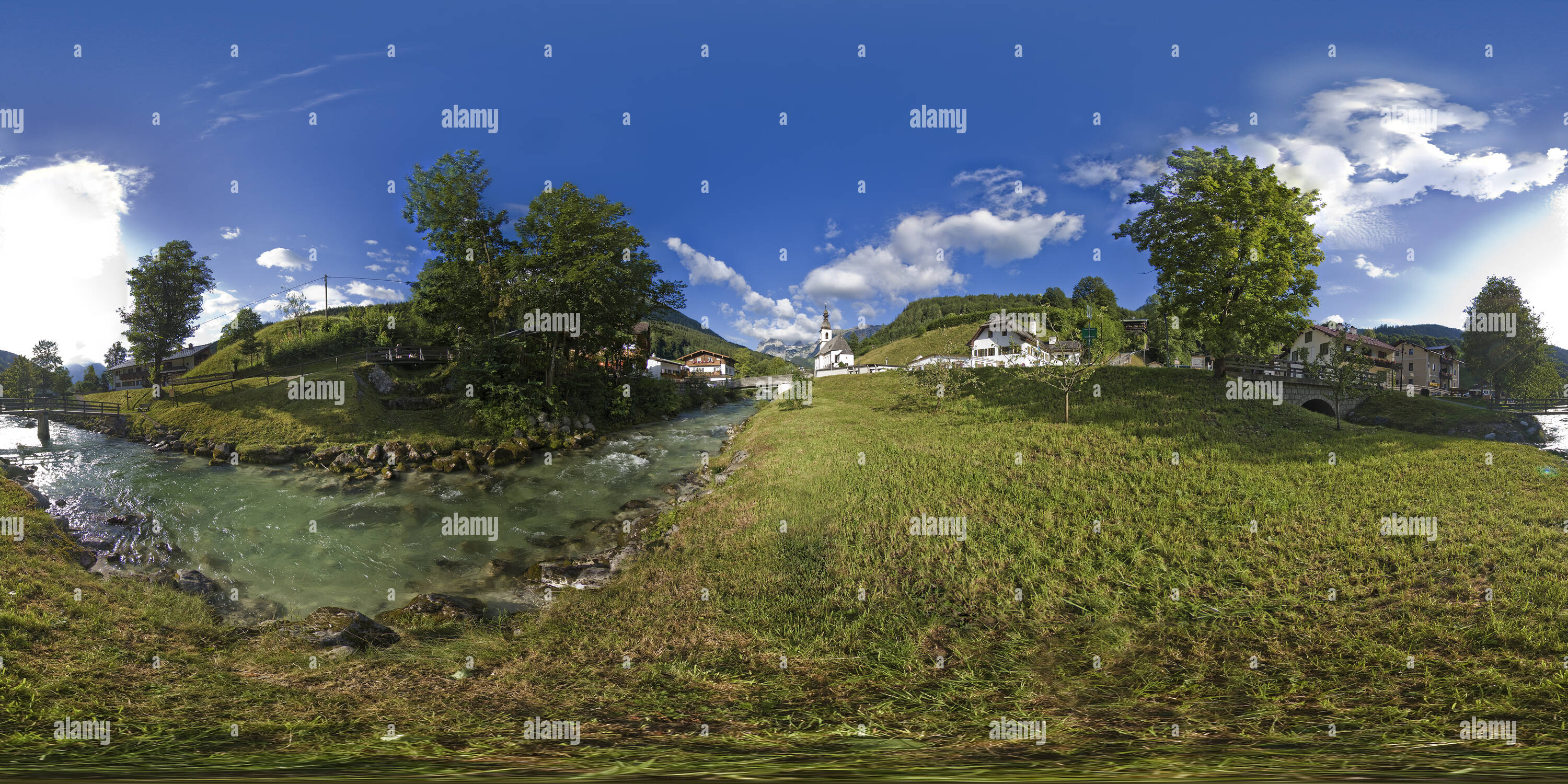 Vue panoramique à 360° de Été à Ramsau bei Berchtesgaden