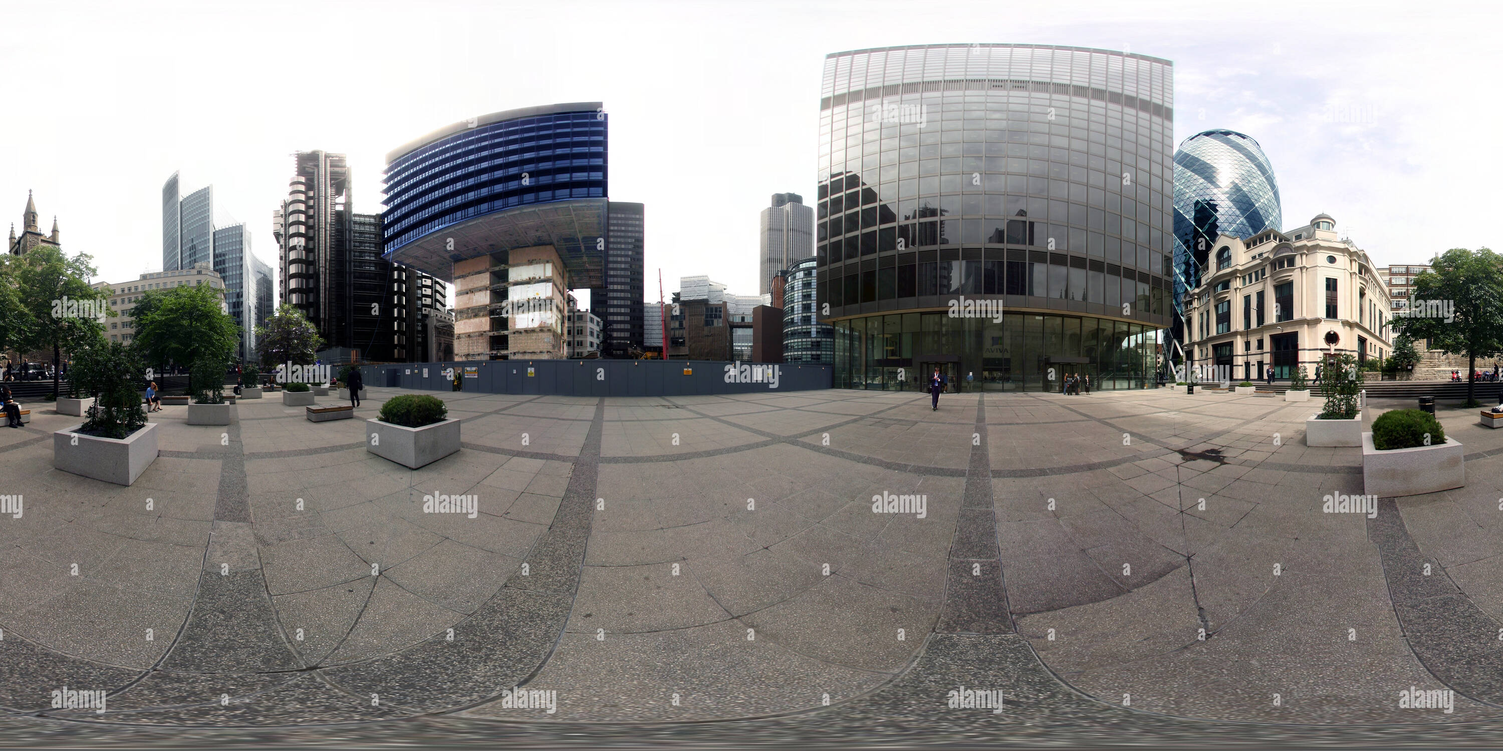 Vue panoramique à 360° de City of London