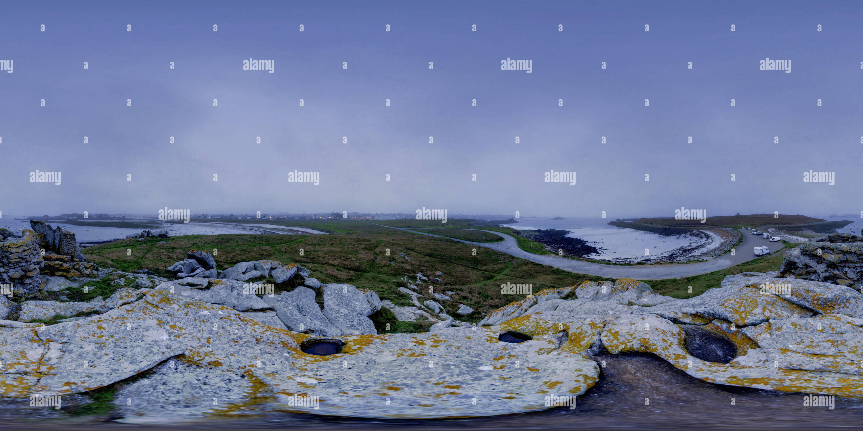 Vue panoramique à 360° de Presqu'ile st laurent porspoder