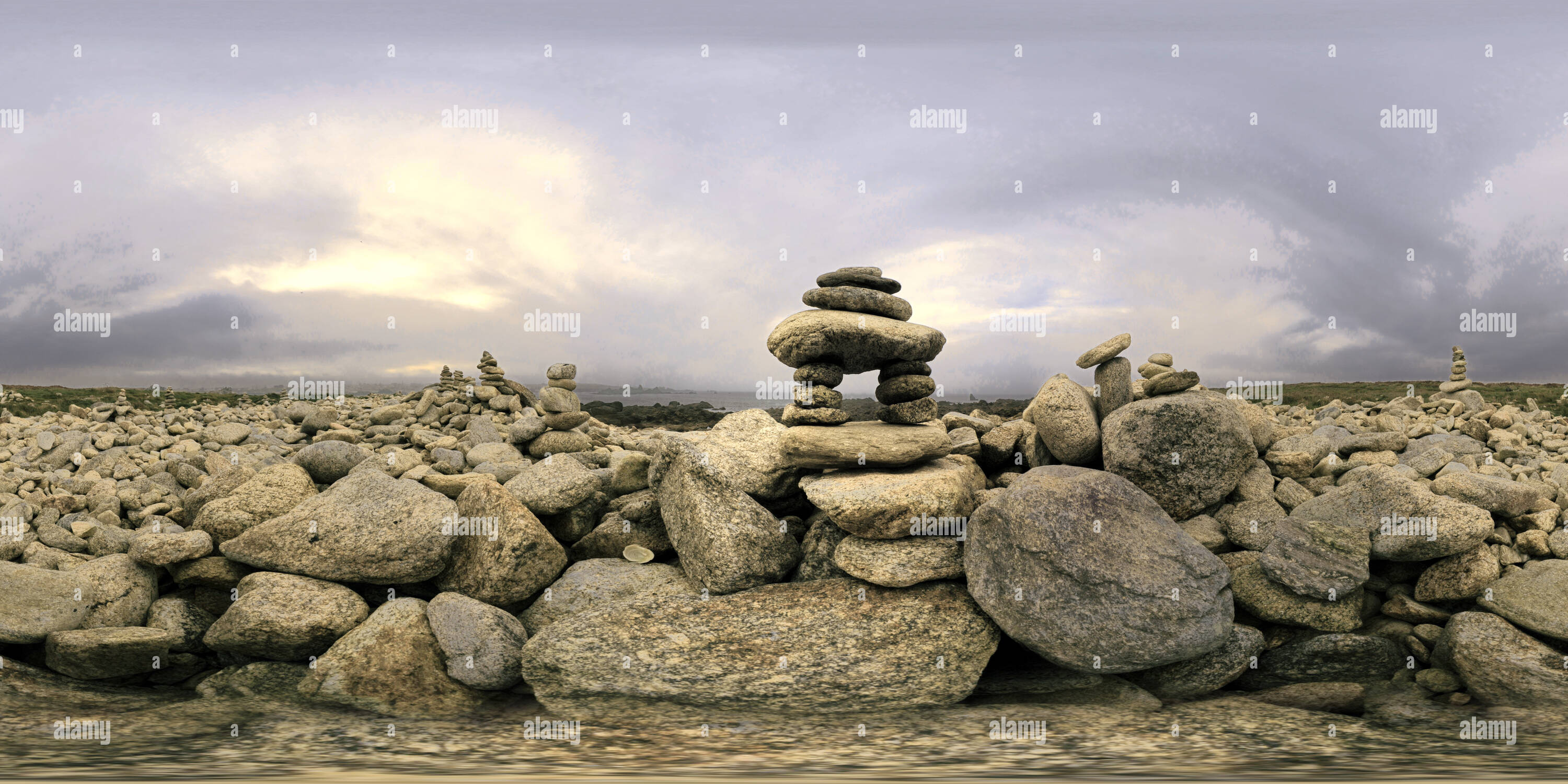 Vue panoramique à 360° de Presqu'ile St Laurent Porspoder