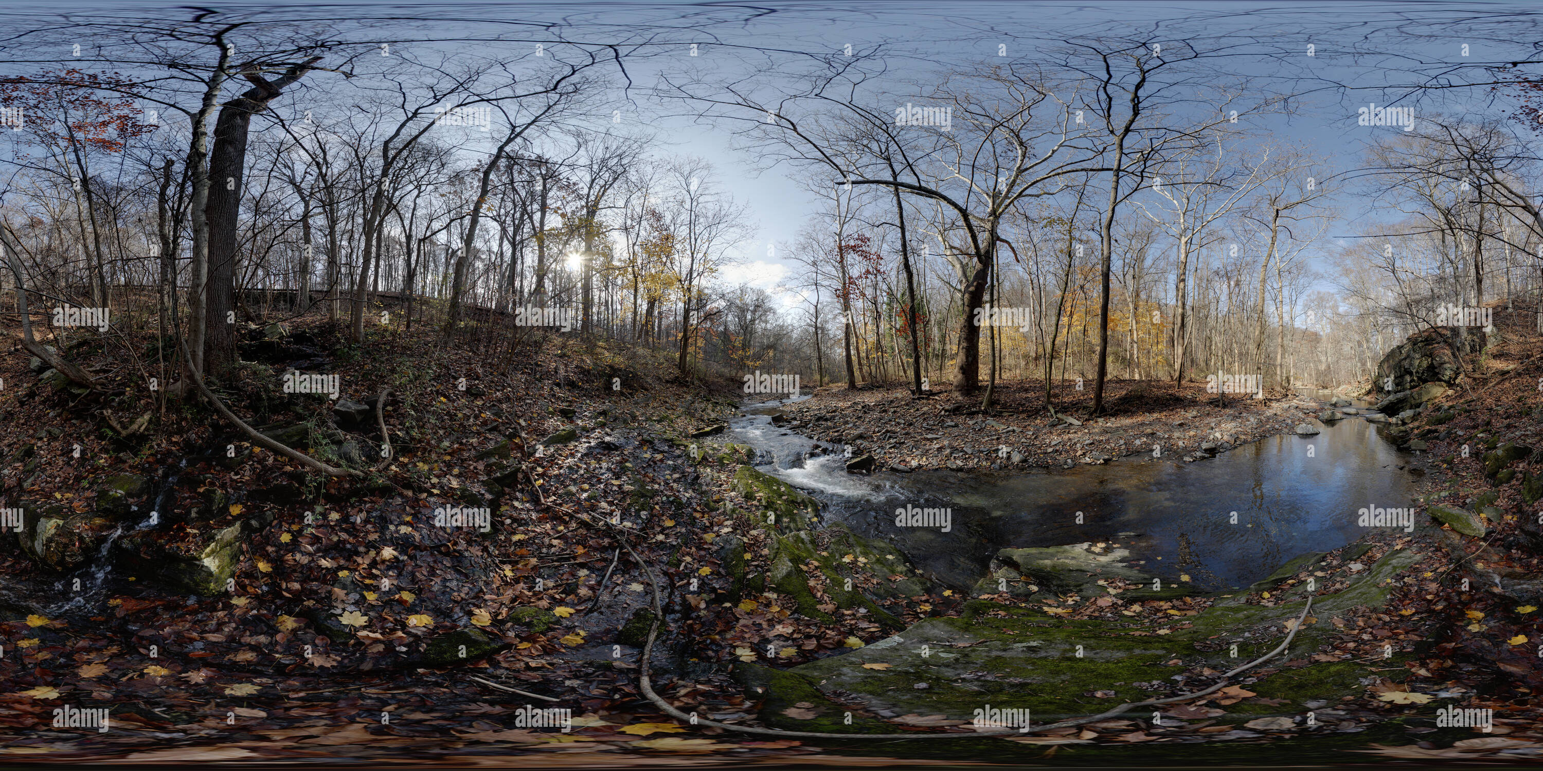 Vue panoramique à 360° de Sur Lower Mill Creek