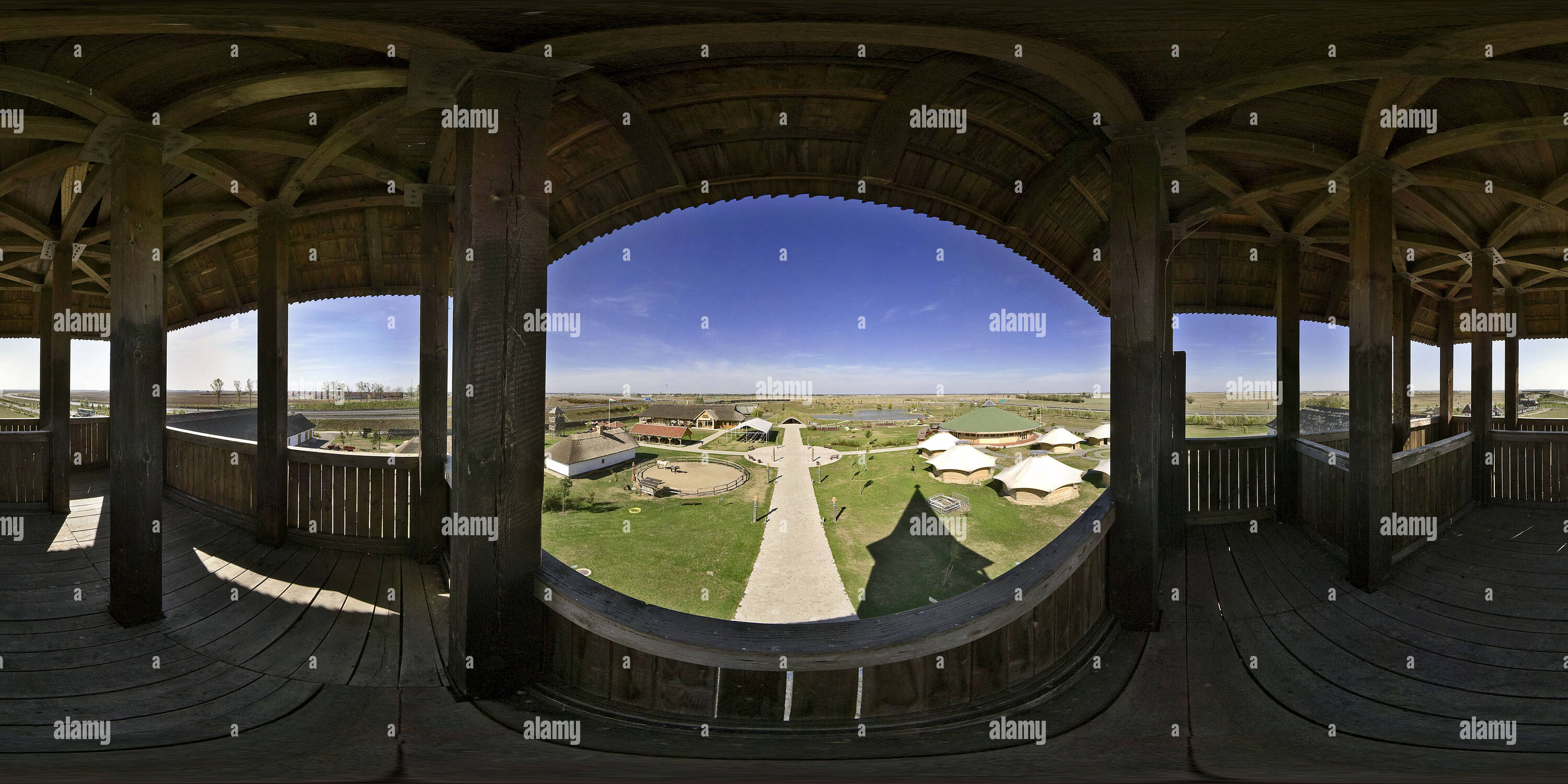 Vue panoramique à 360° de M3 Archeopark - Tour d'observation du côté nord