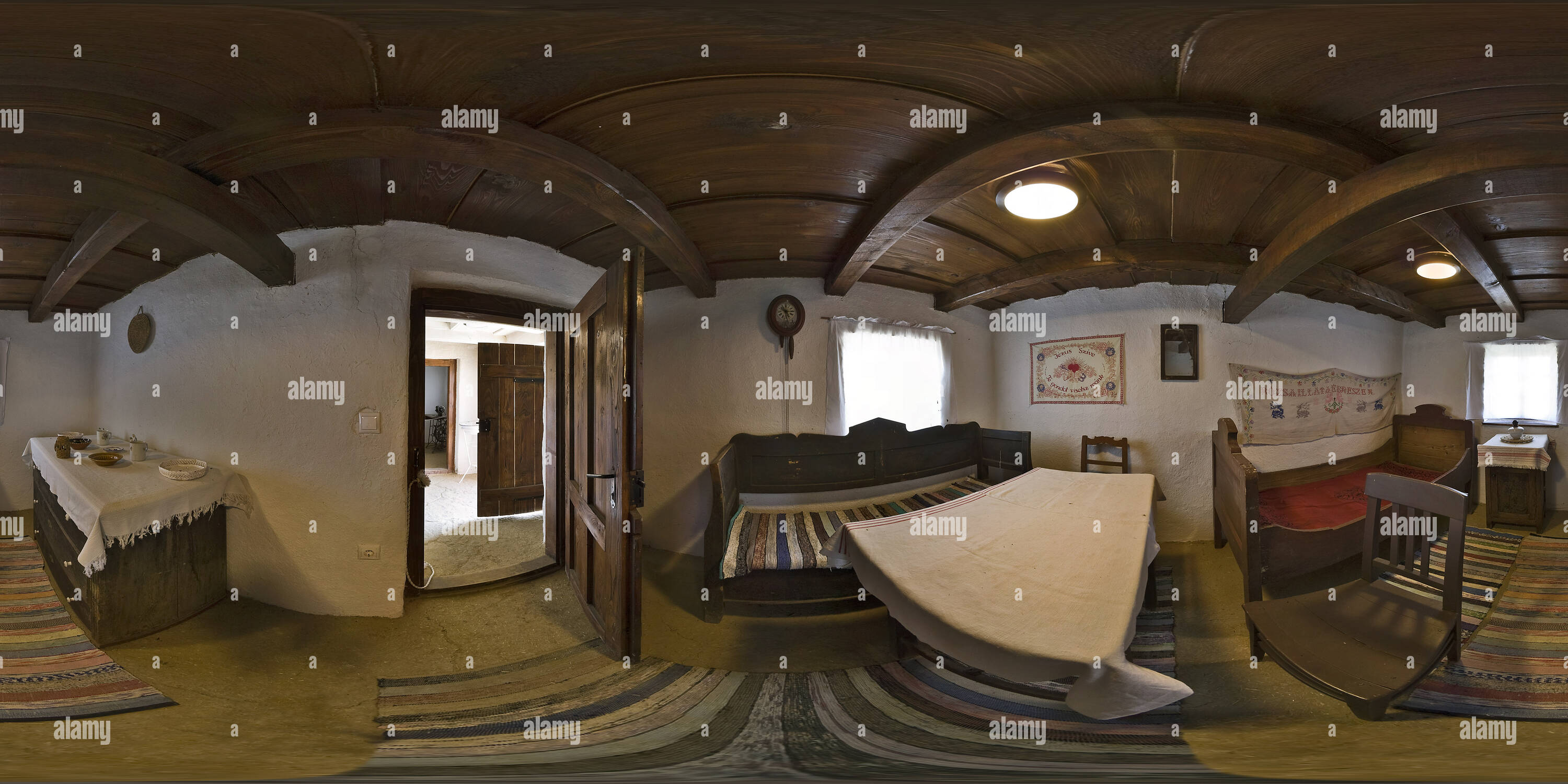 Vue panoramique à 360° de Maison Pocspetri - chambre claire