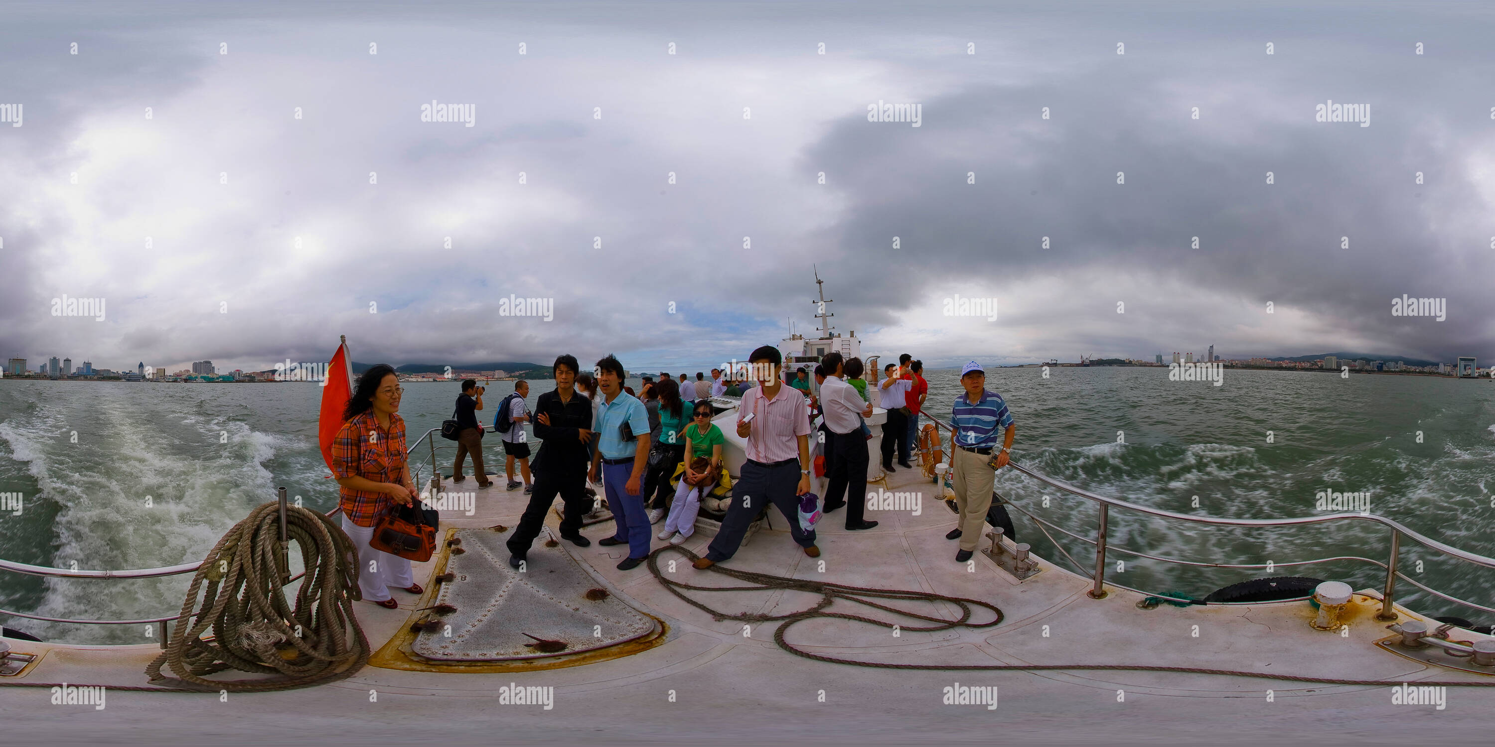 Vue panoramique à 360° de Weihai Liugong Island Ferry 1