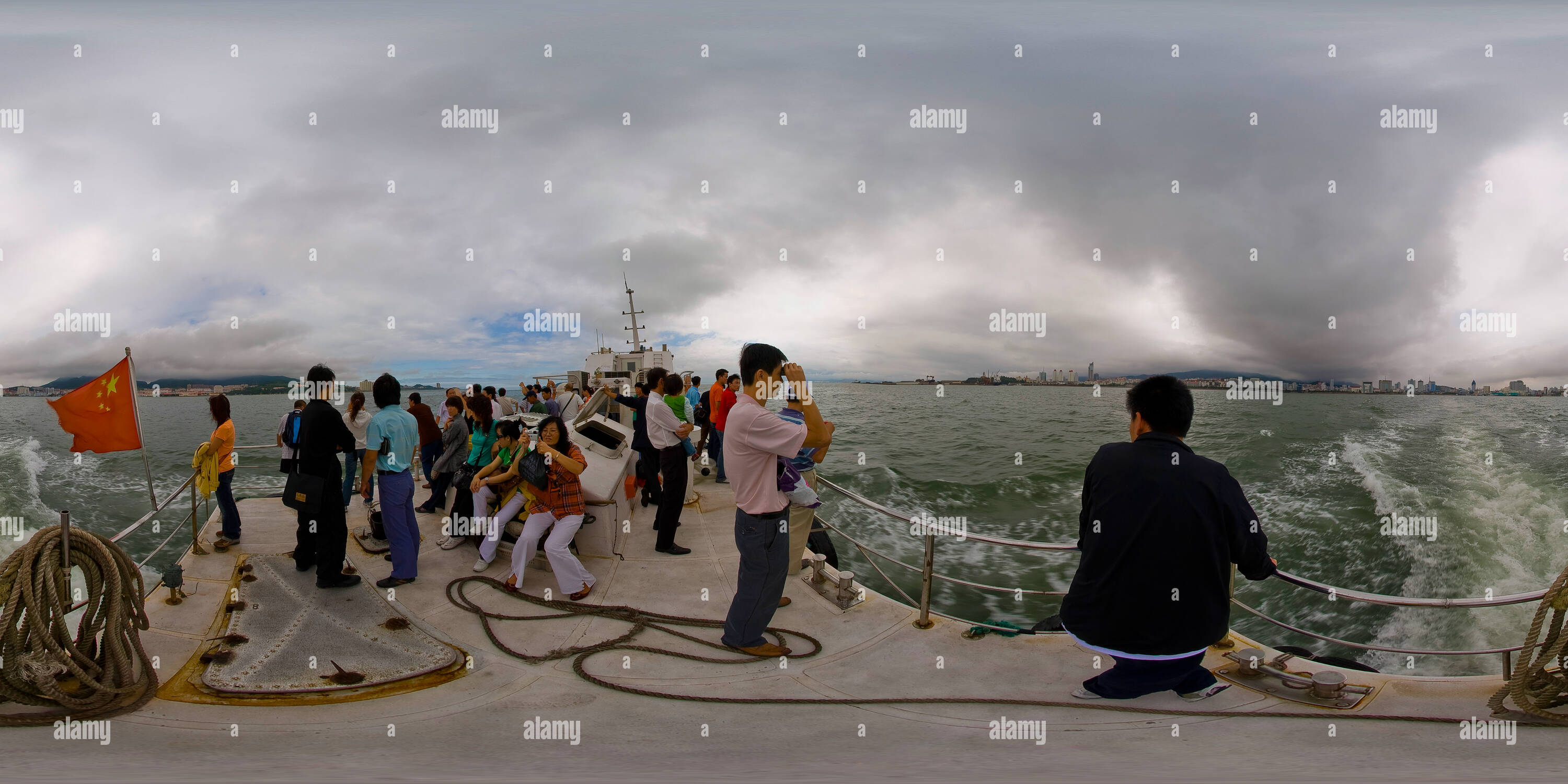 Vue panoramique à 360° de Weihai Liugong Island Ferry 2