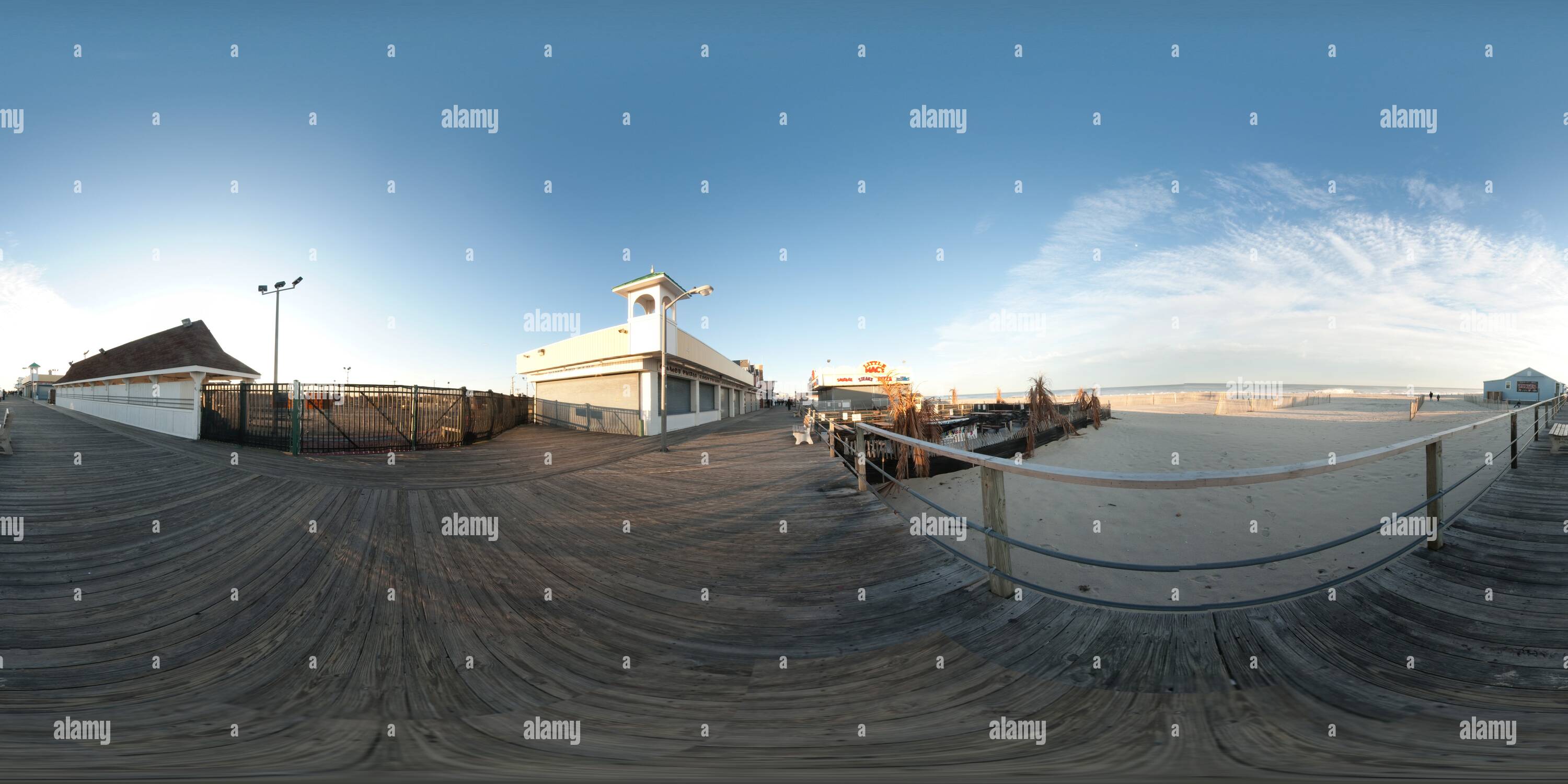 Vue panoramique à 360° de Point Pleasant Beach Boardwalk