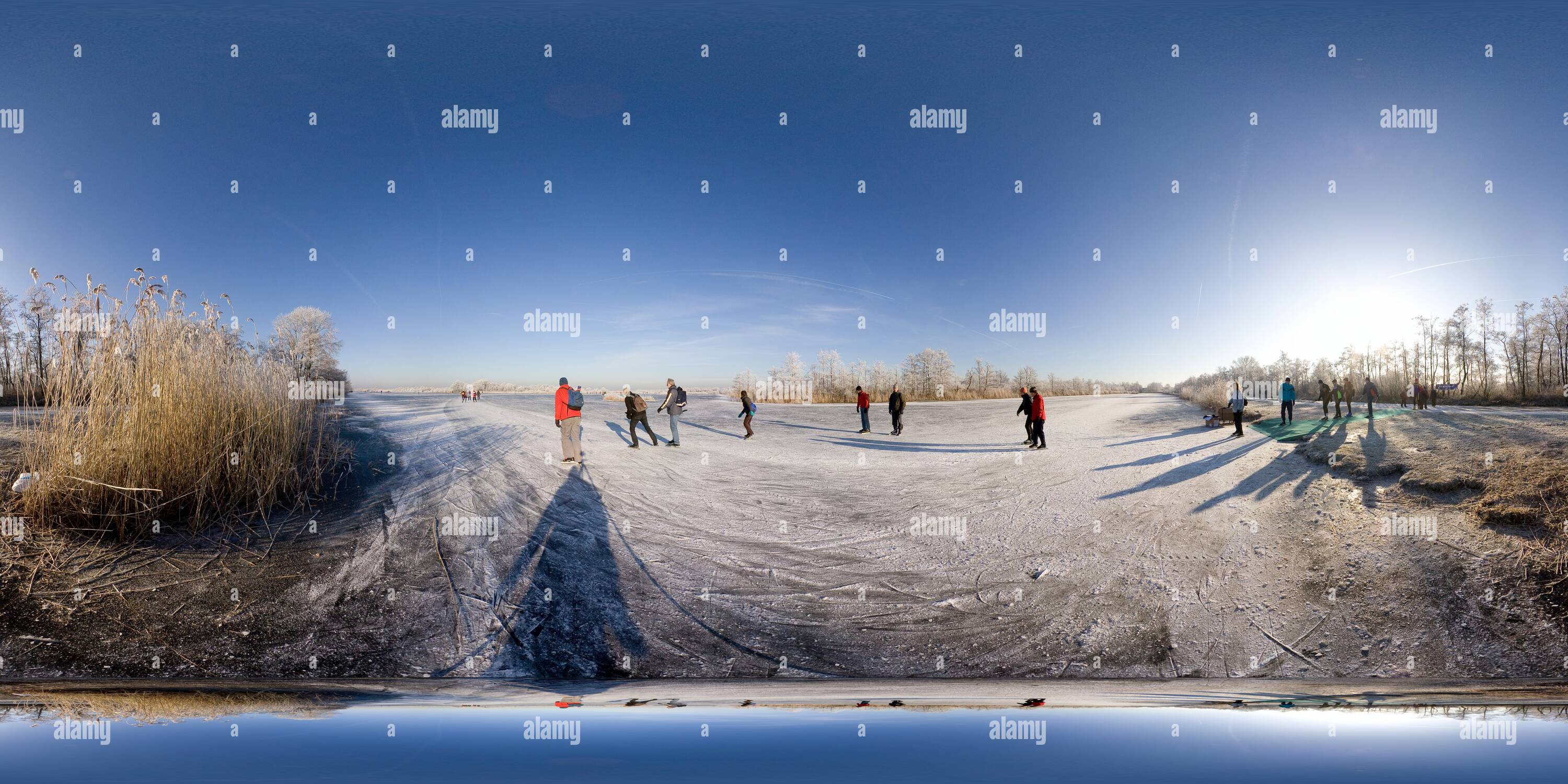 Vue panoramique à 360° de Skating Ankeveense plassen