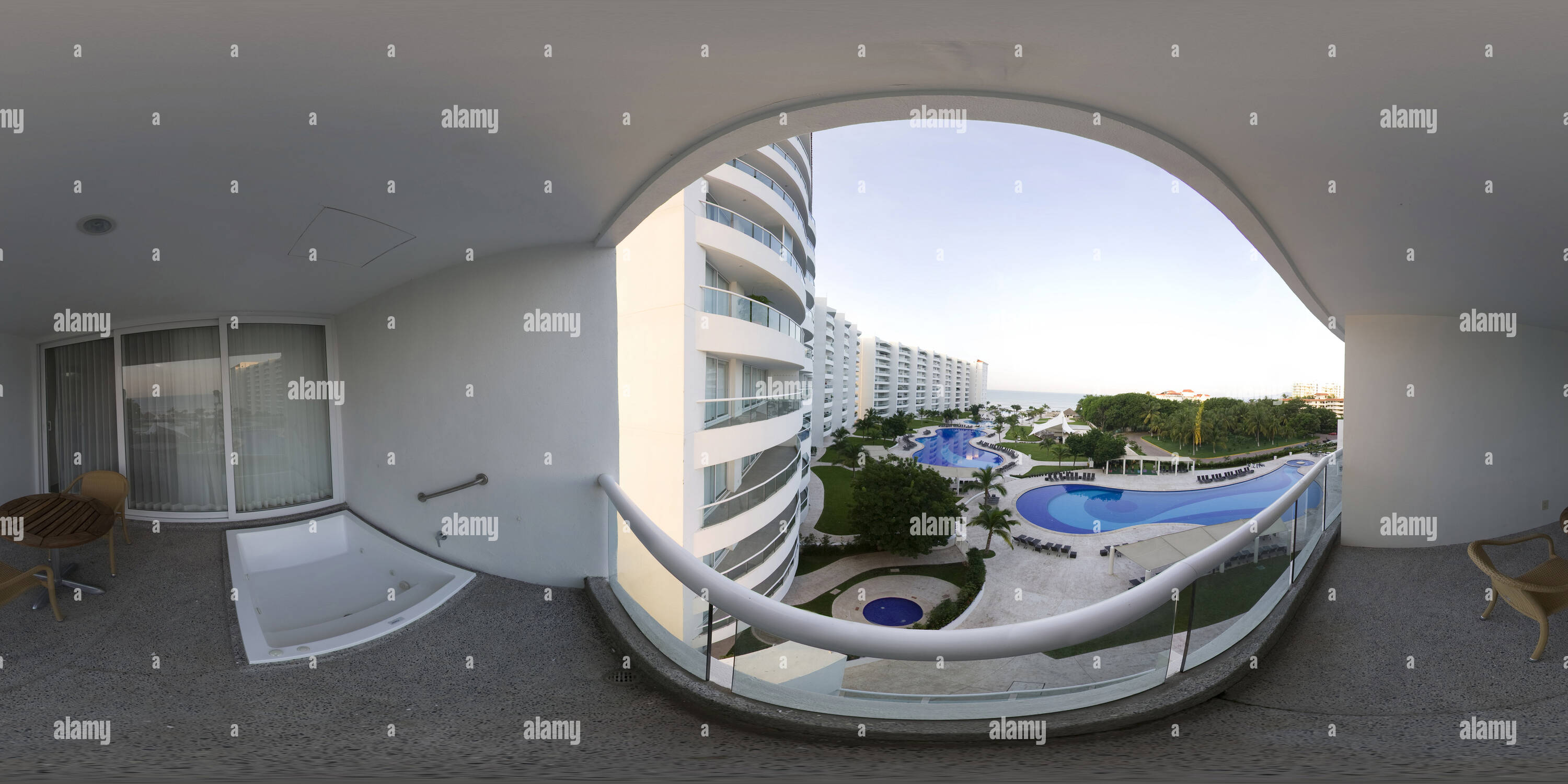 Vue panoramique à 360° de Balcon, Dreams resort Puerto Vallarta