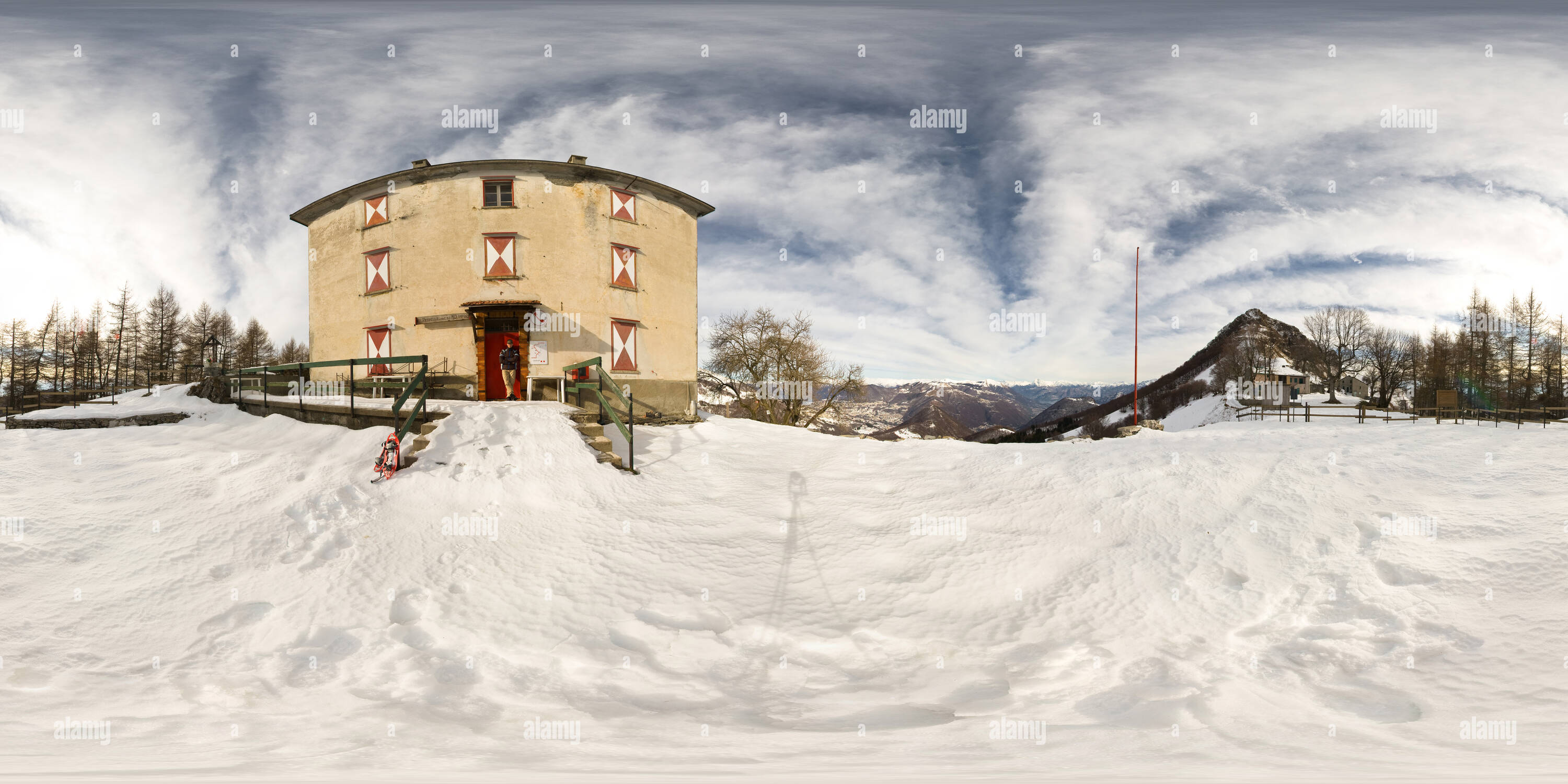 Vue panoramique à 360° de Rifugio Prabello - Val d'Intelvi