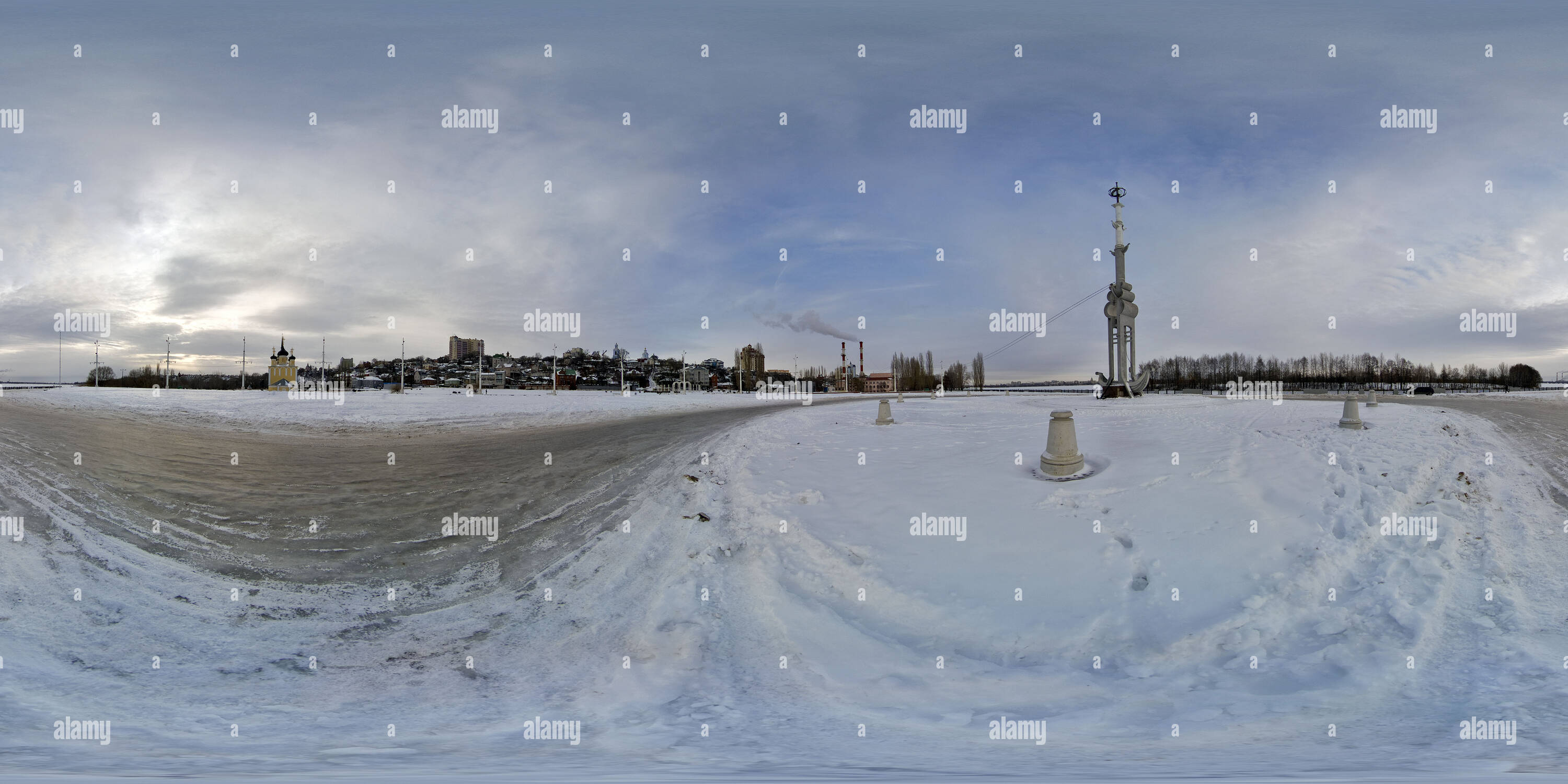 Vue panoramique à 360° de Admiraltejskaja square