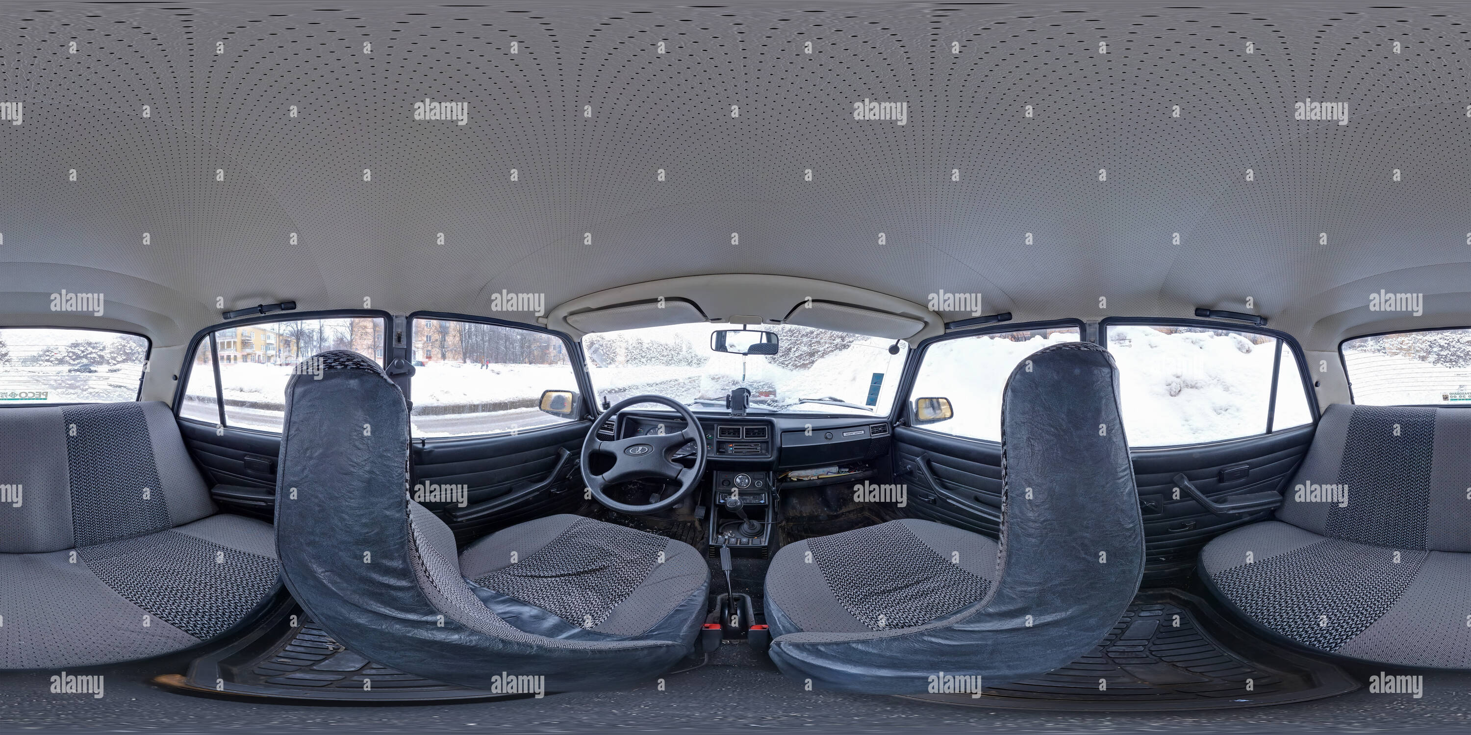 Vue panoramique à 360° de 2107 Vaz automobile russe