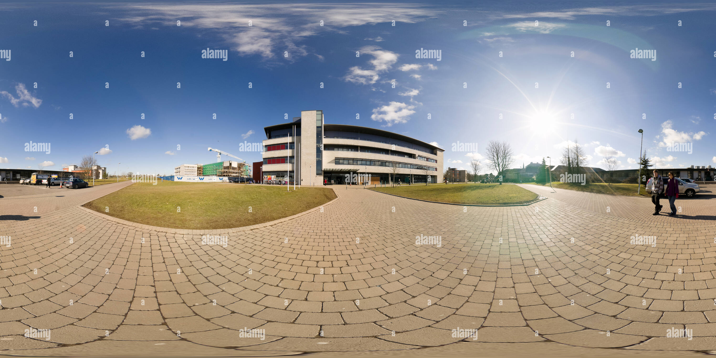 Vue panoramique à 360° de NUI Campus Nord (entre John Hume et Arts bloc)