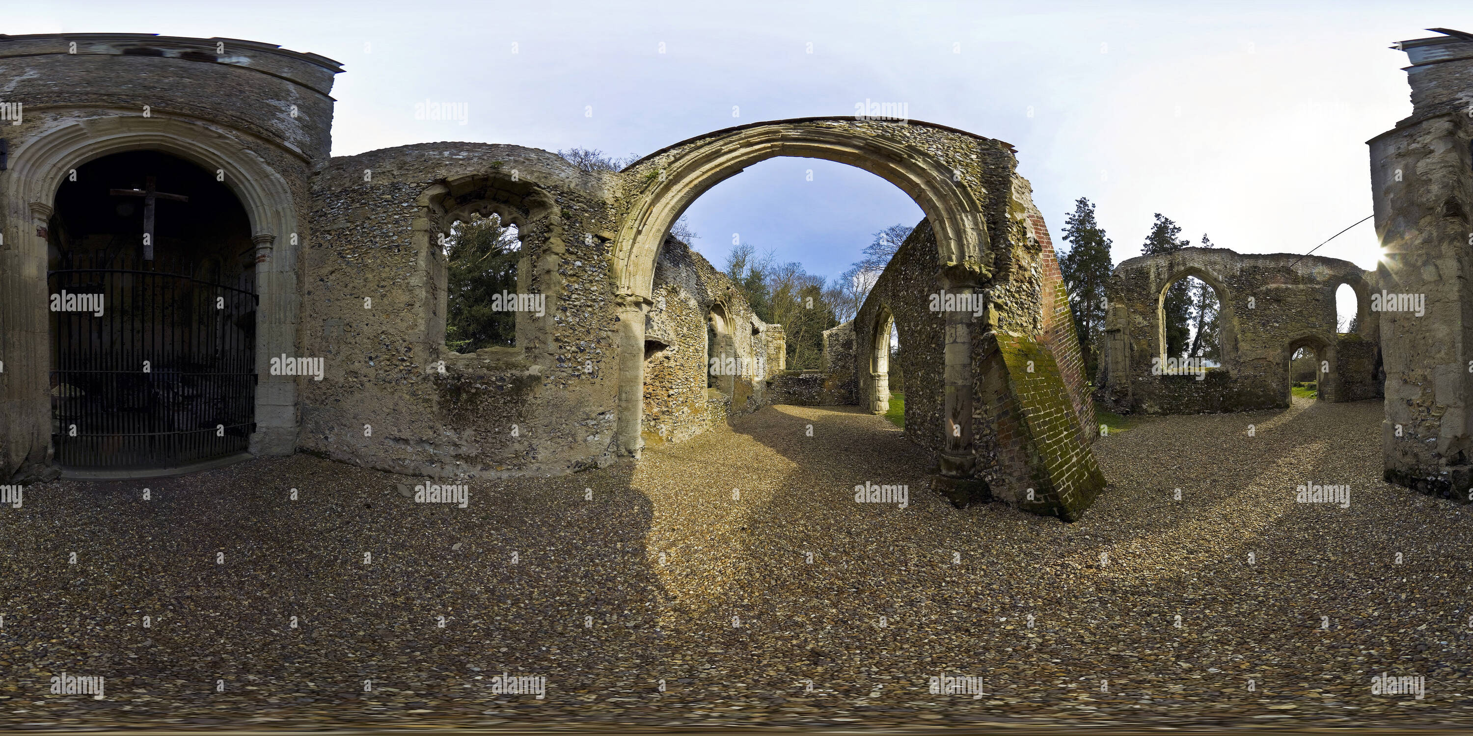 Vue panoramique à 360° de Ayot St Lawrence - Norman Church - hertfordeshire