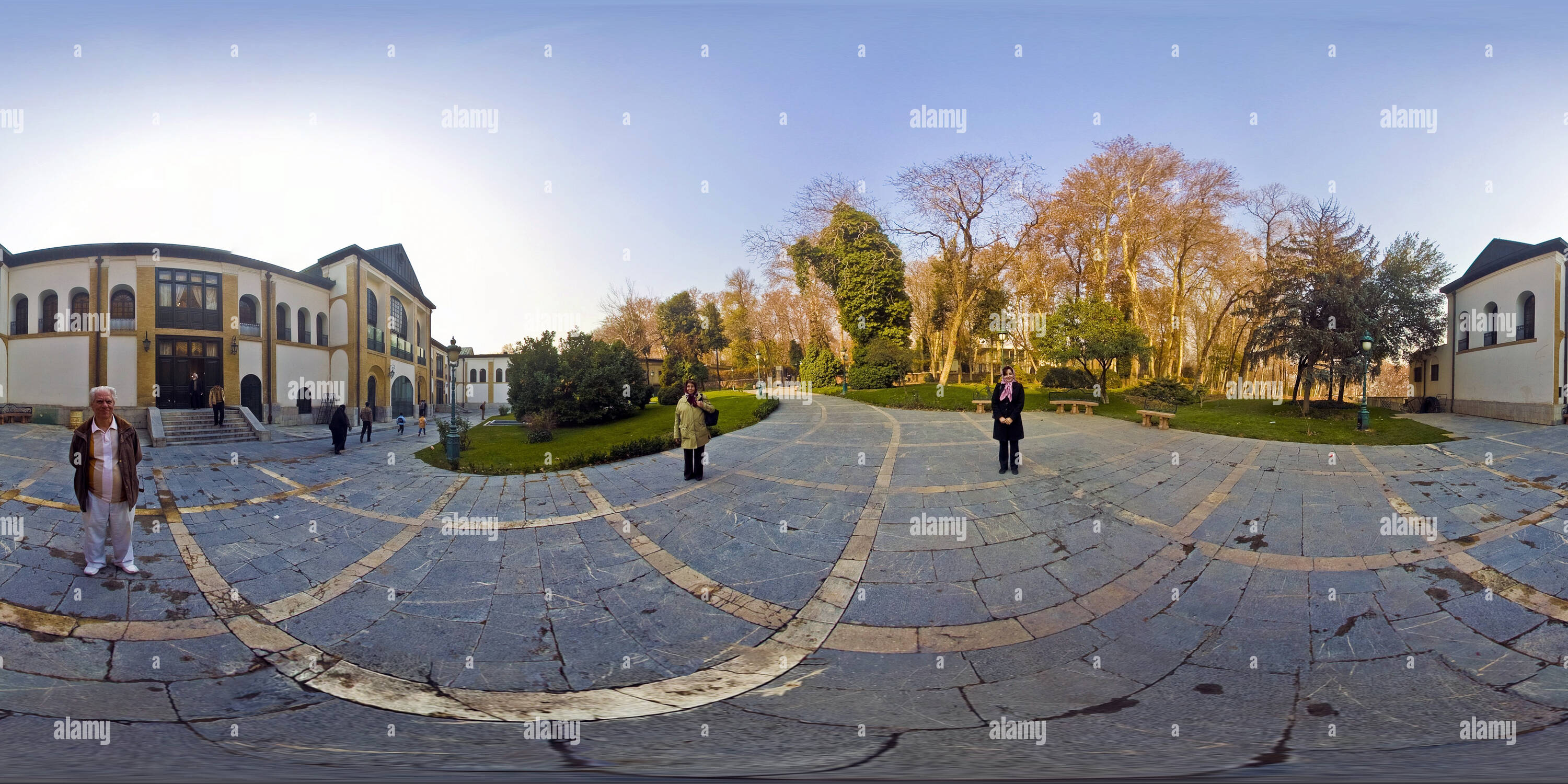 Vue panoramique à 360° de Palais du Shah d'Iran Téhéran