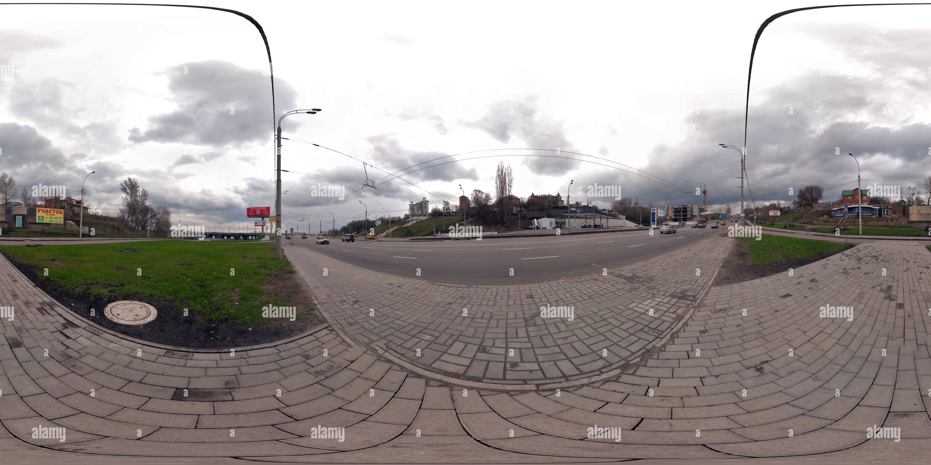 Vue panoramique à 360° de Près de pont Chernavskii, Voronezh