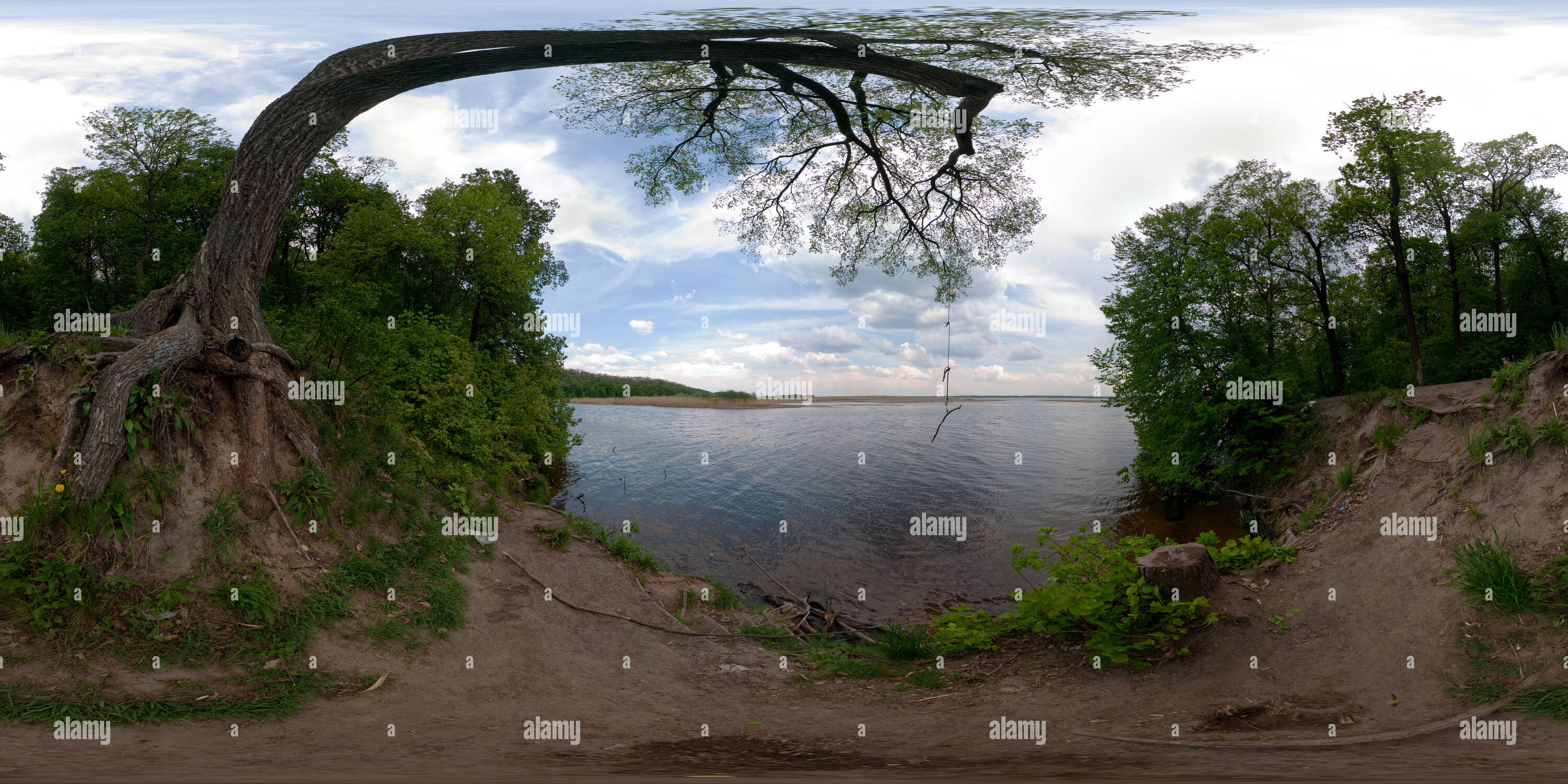 Vue panoramique à 360° de Lieu de sauter