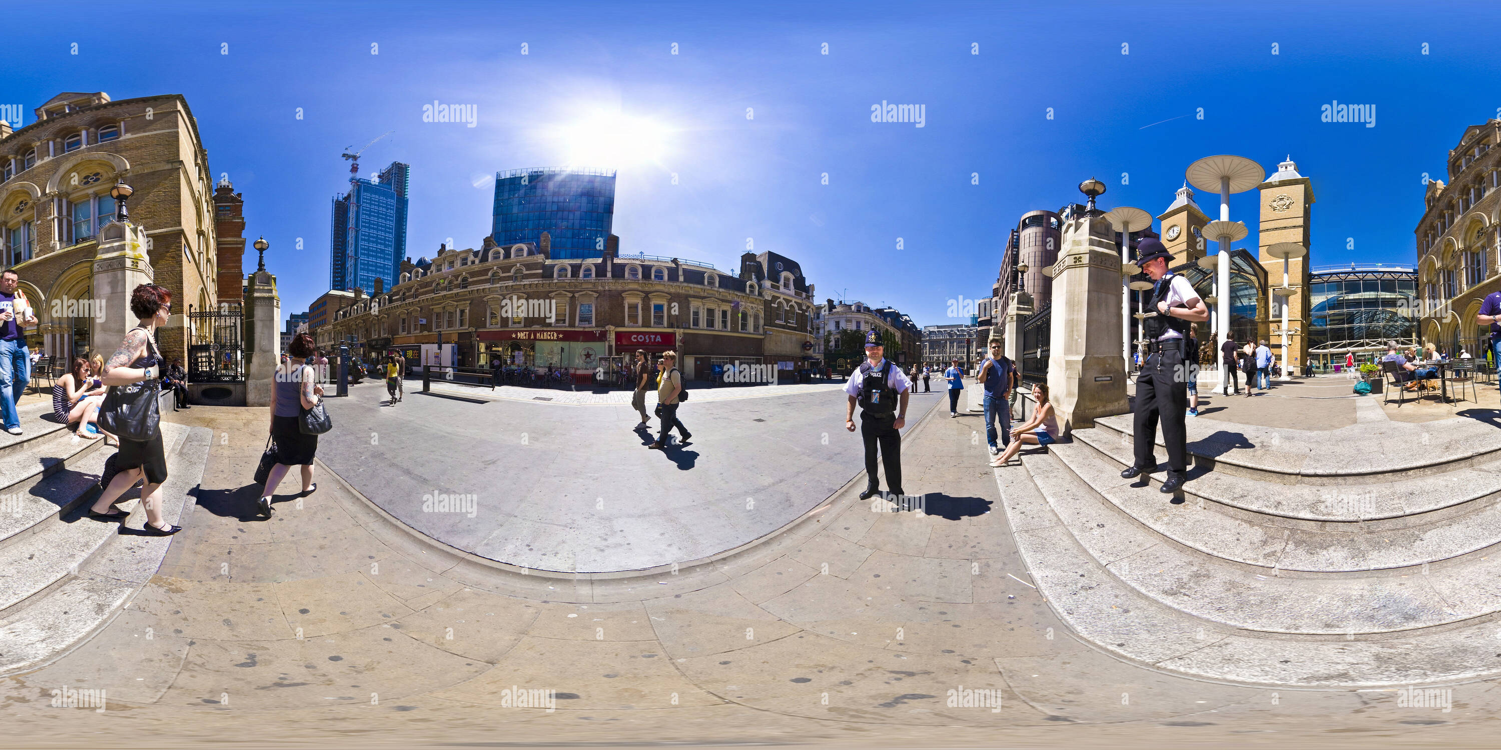 Vue panoramique à 360° de Ville de London Police