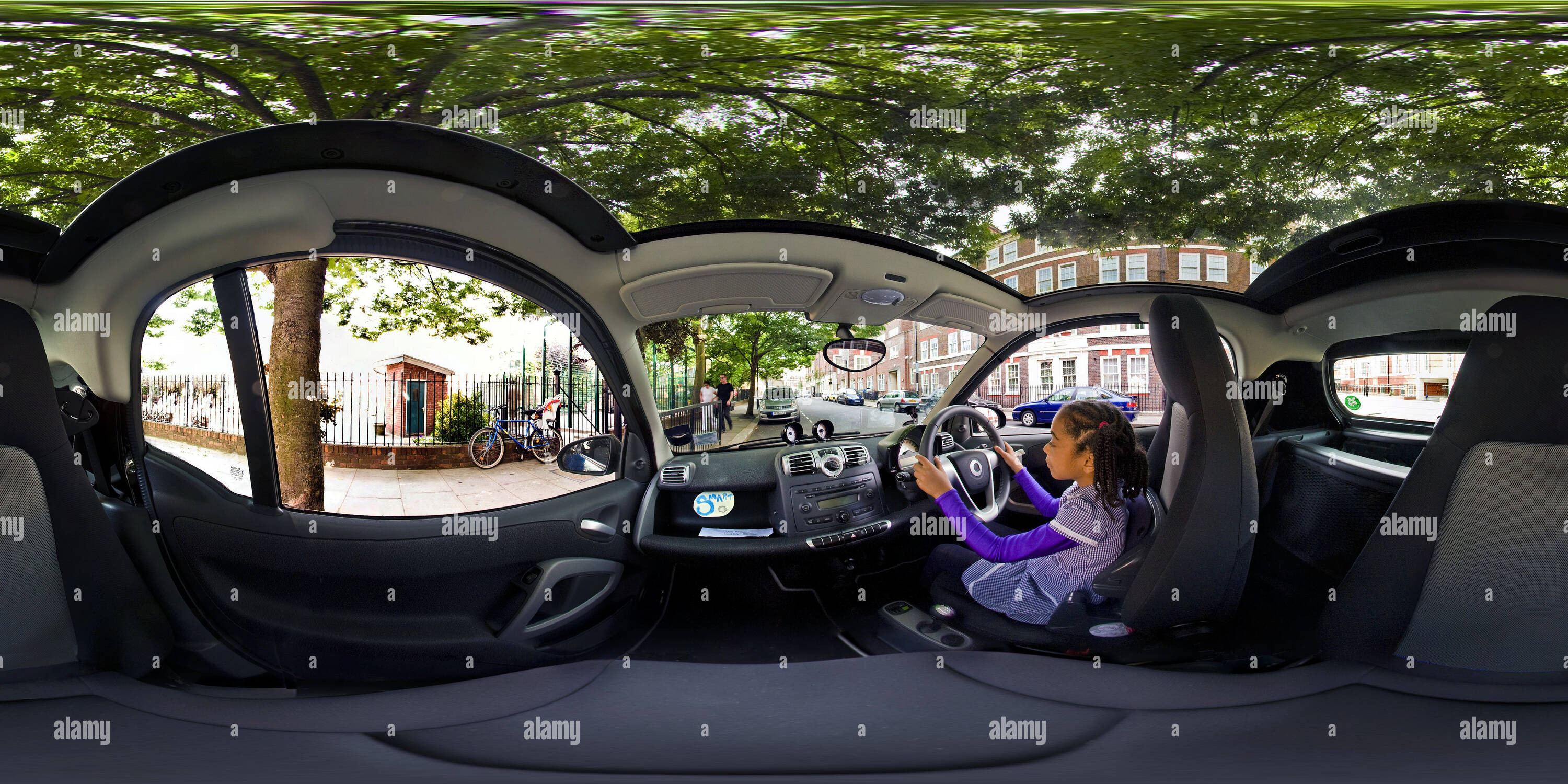 Vue panoramique à 360° de voiture Smart