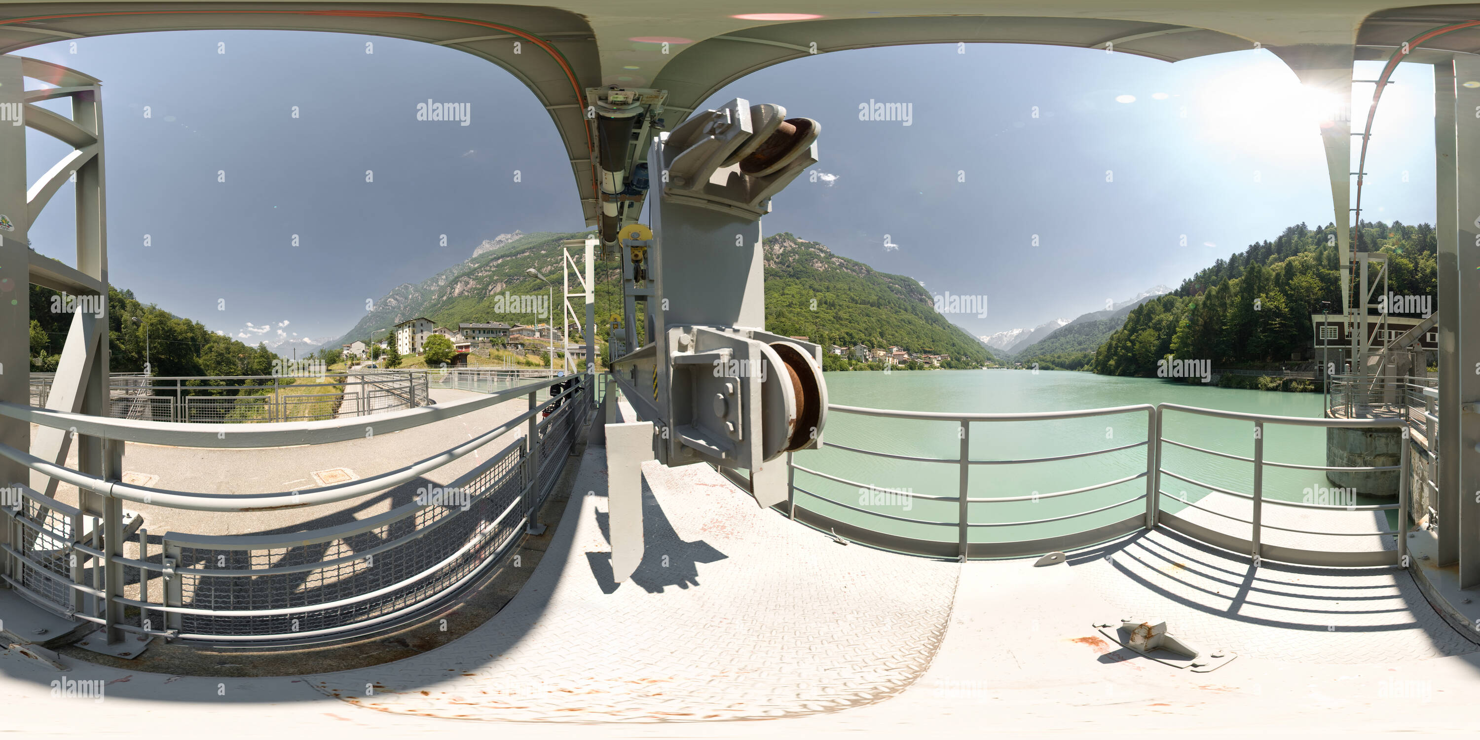 Vue panoramique à 360° de Diga Sul Mera