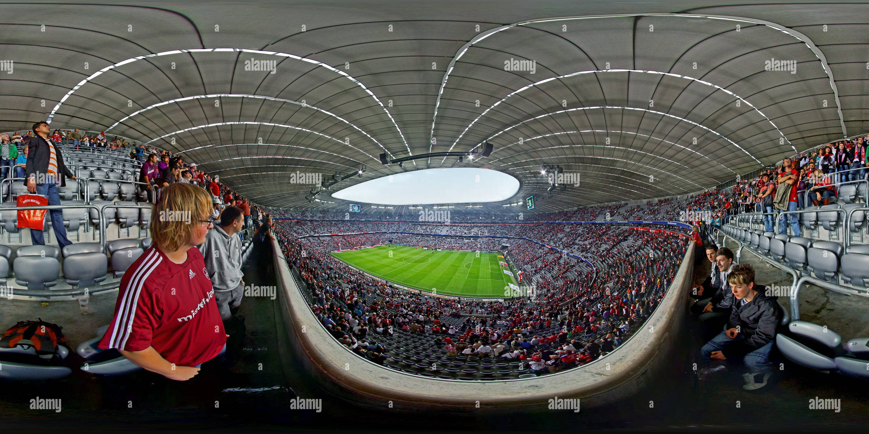 Vue panoramique à 360° de Stade Allianz Arena de Munich